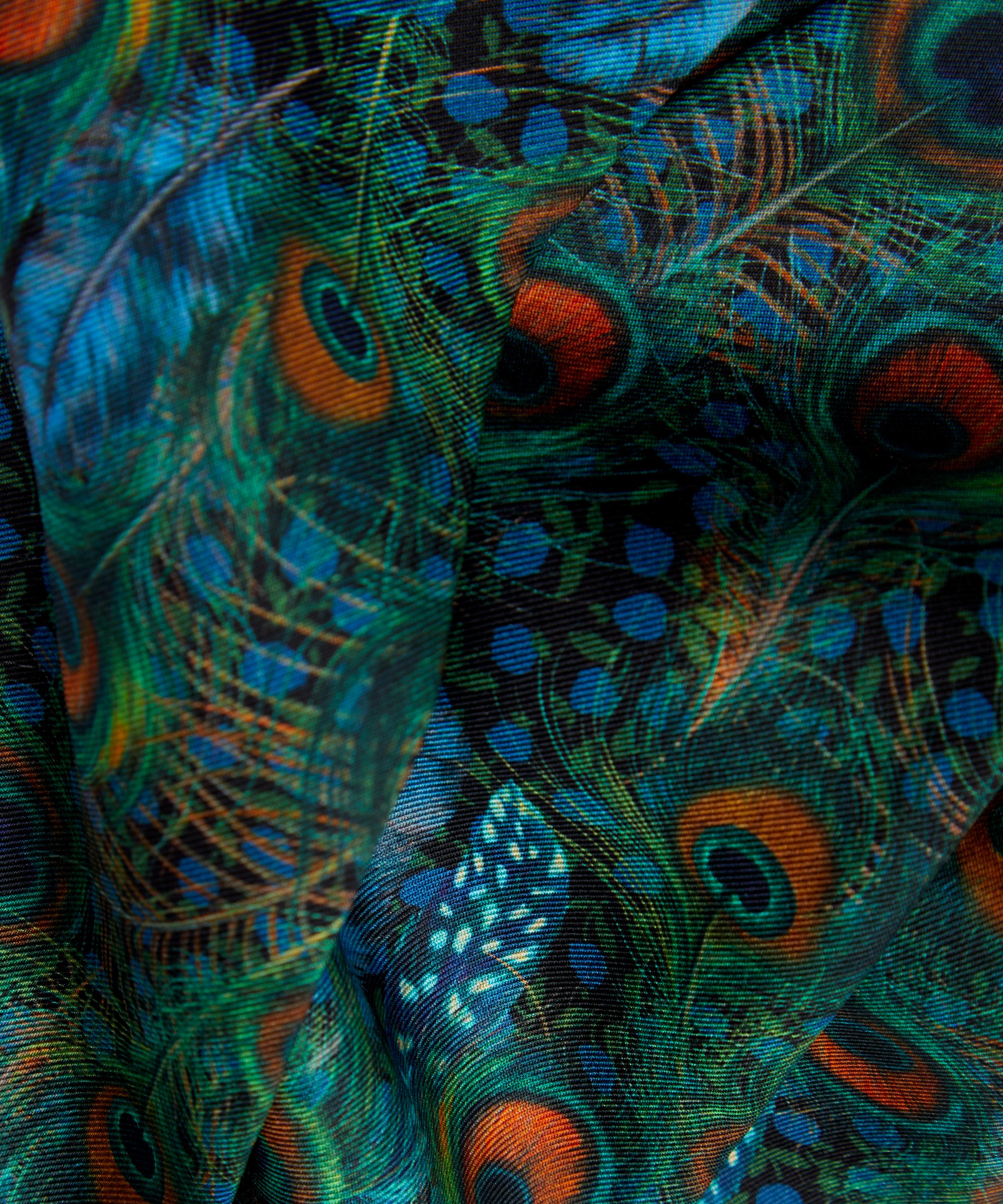 Liberty - Peacock Manor 8X160 Skinny Silk Scarf image number 4