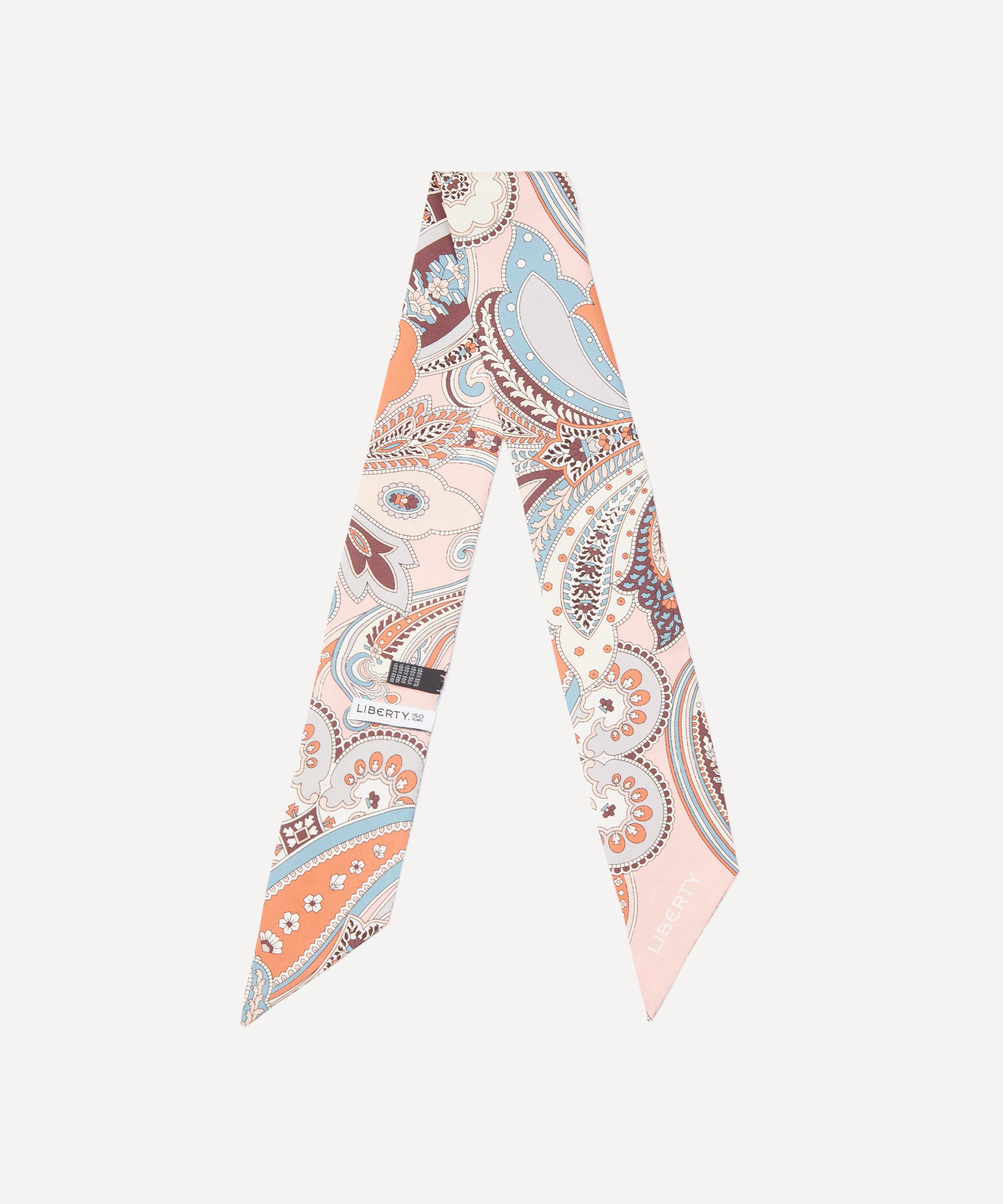 Liberty - Paisley Fanfare Ribbonette 5X85 Silk Scarf image number 2
