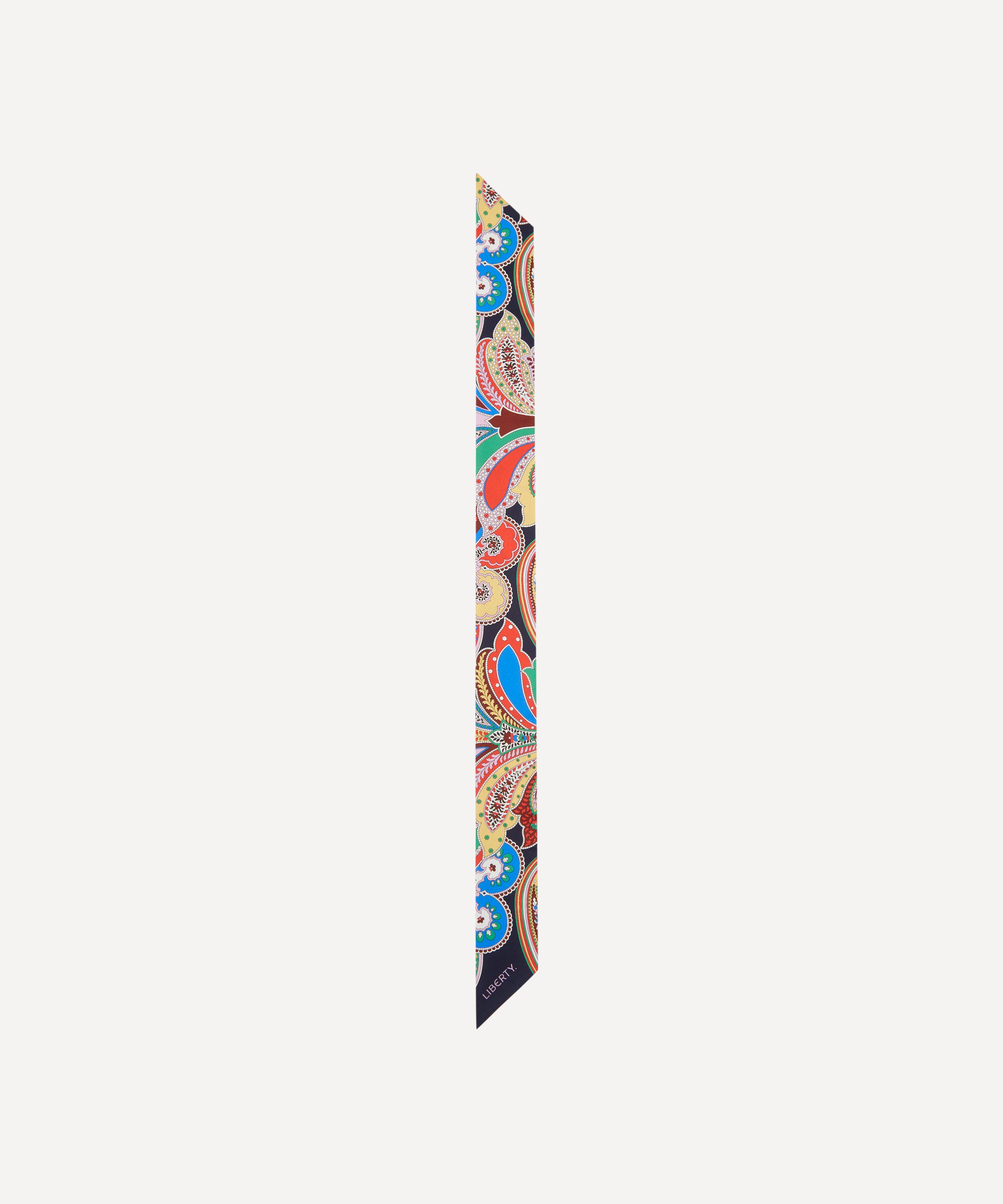 Liberty - Paisley Fanfare Ribonette 5X85 Silk Scarf image number 0