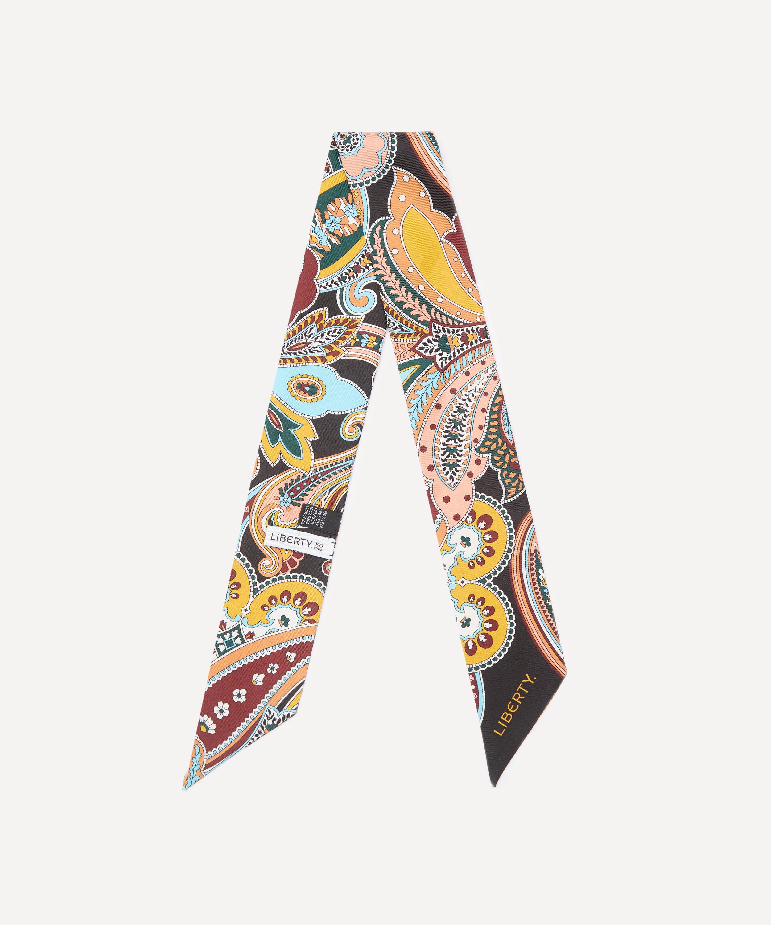 Liberty - Paisley Fanfare Ribbonette 5X85 Silk Scarf image number 1