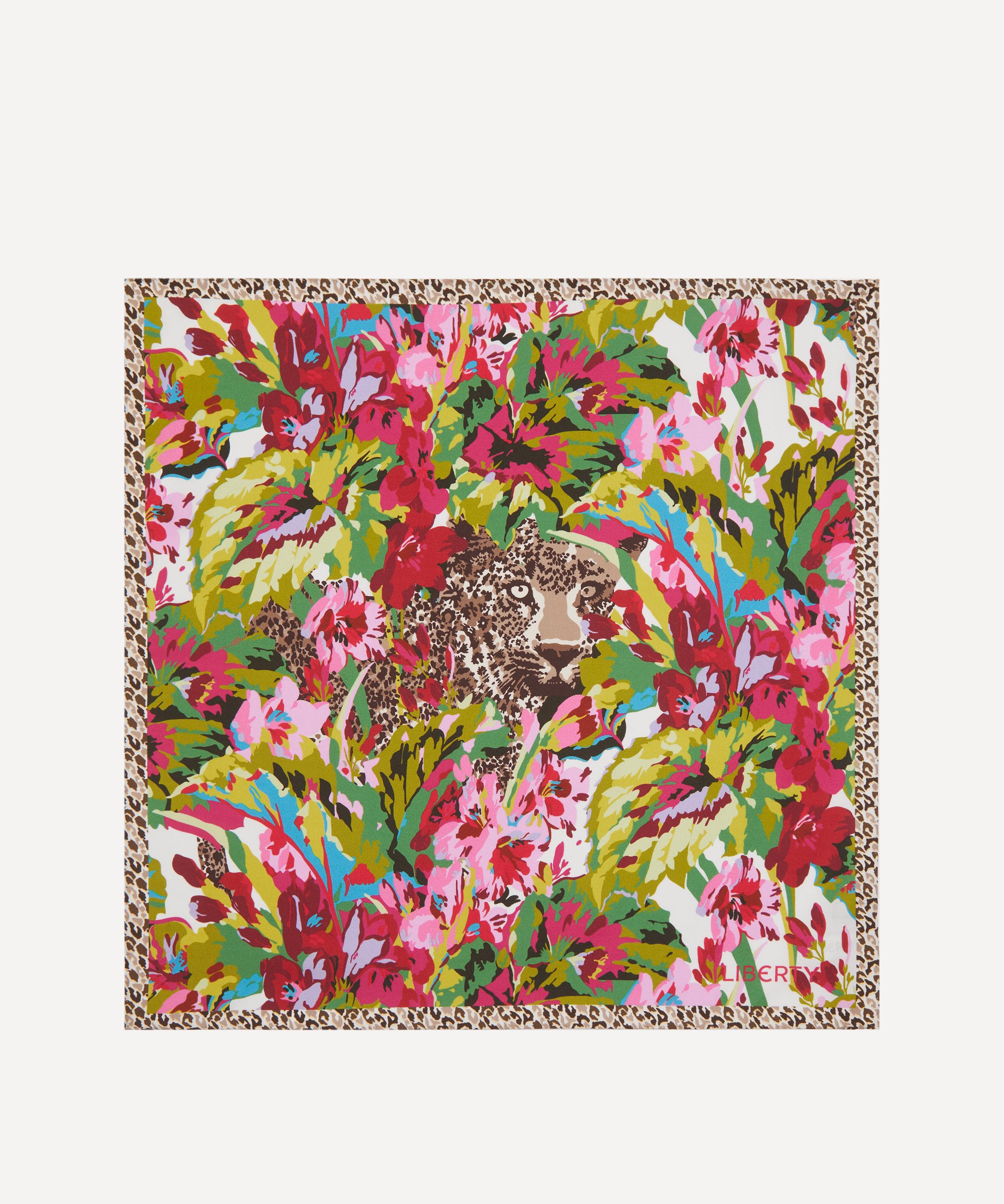 Liberty - Leopard Jungle Silk Scarf 45 image number 0