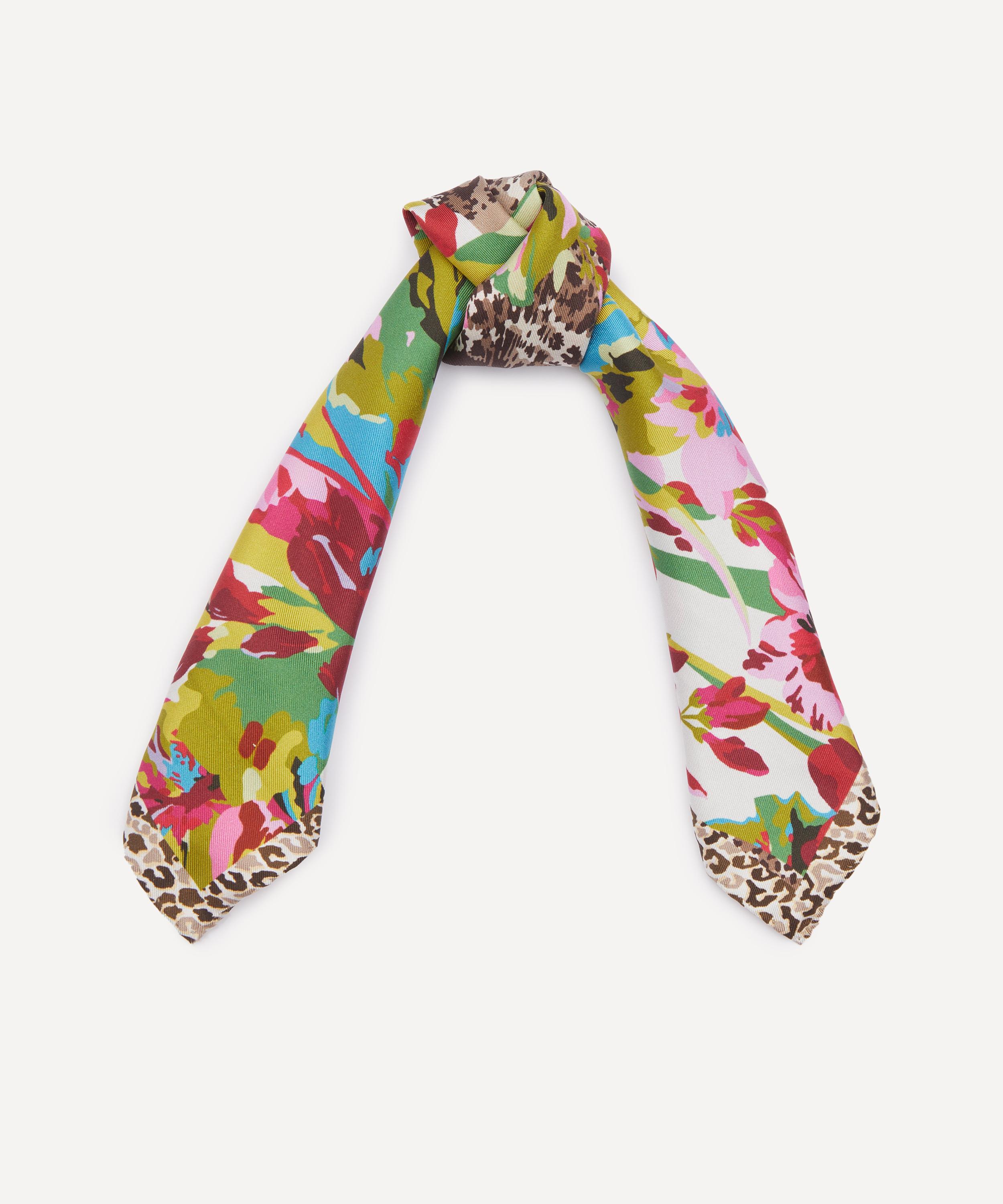 Liberty - Leopard Jungle Silk Scarf 45 image number 1