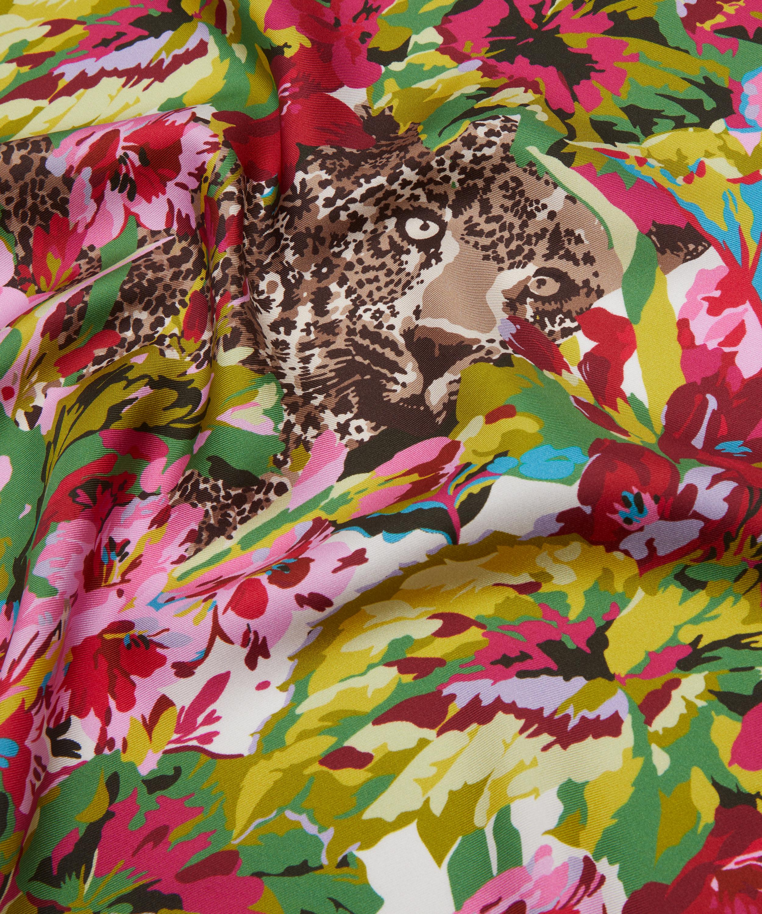 Liberty - Leopard Jungle Silk Scarf 45 image number 3
