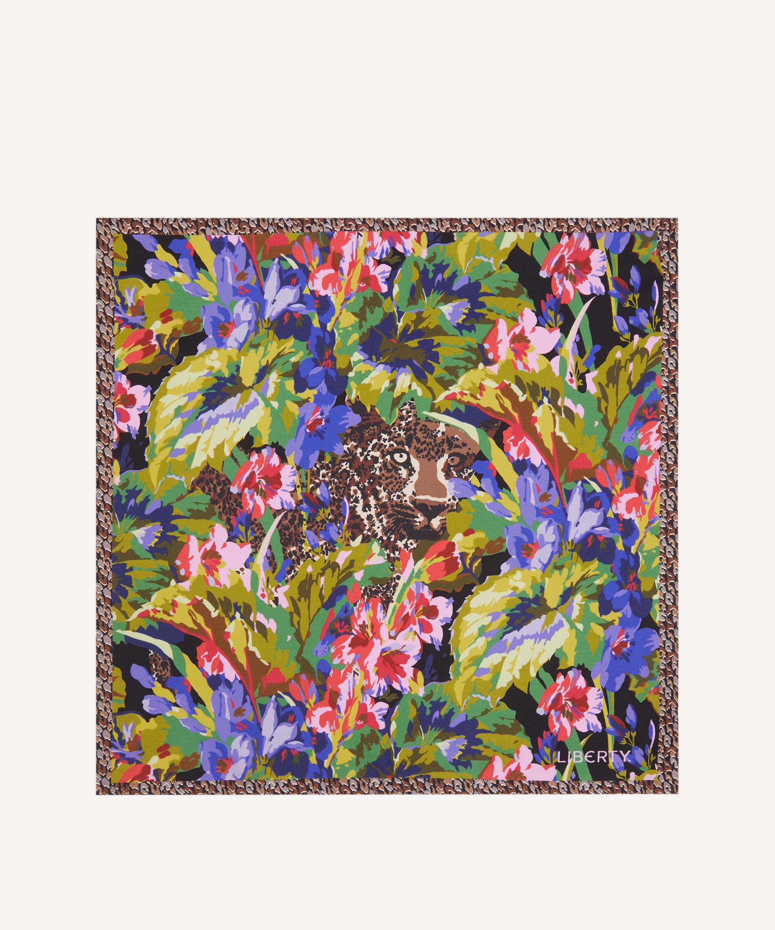 Liberty - Leopard Jungle Silk Scarf 45 image number 0