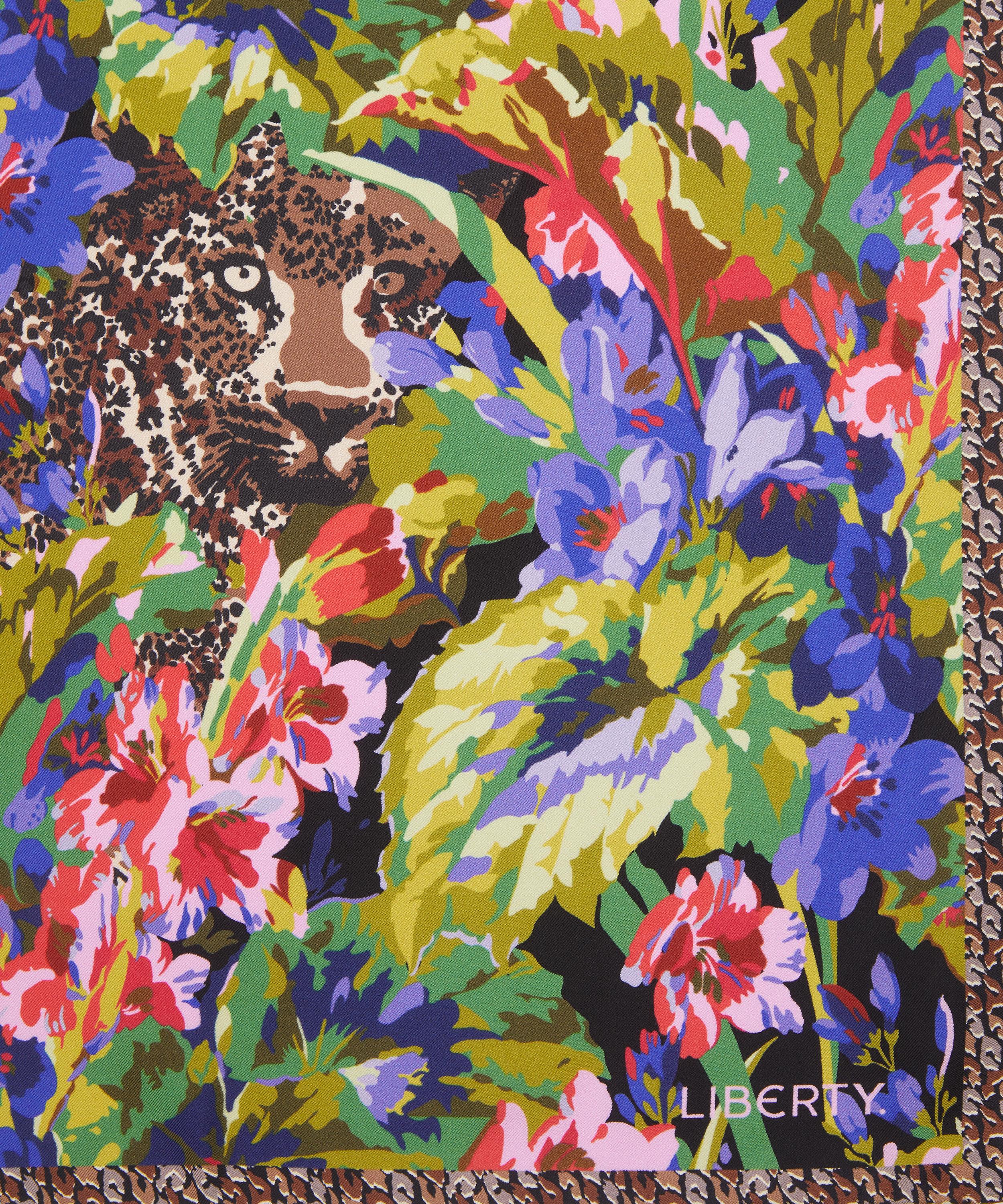 Liberty - Leopard Jungle Silk Scarf 45 image number 2