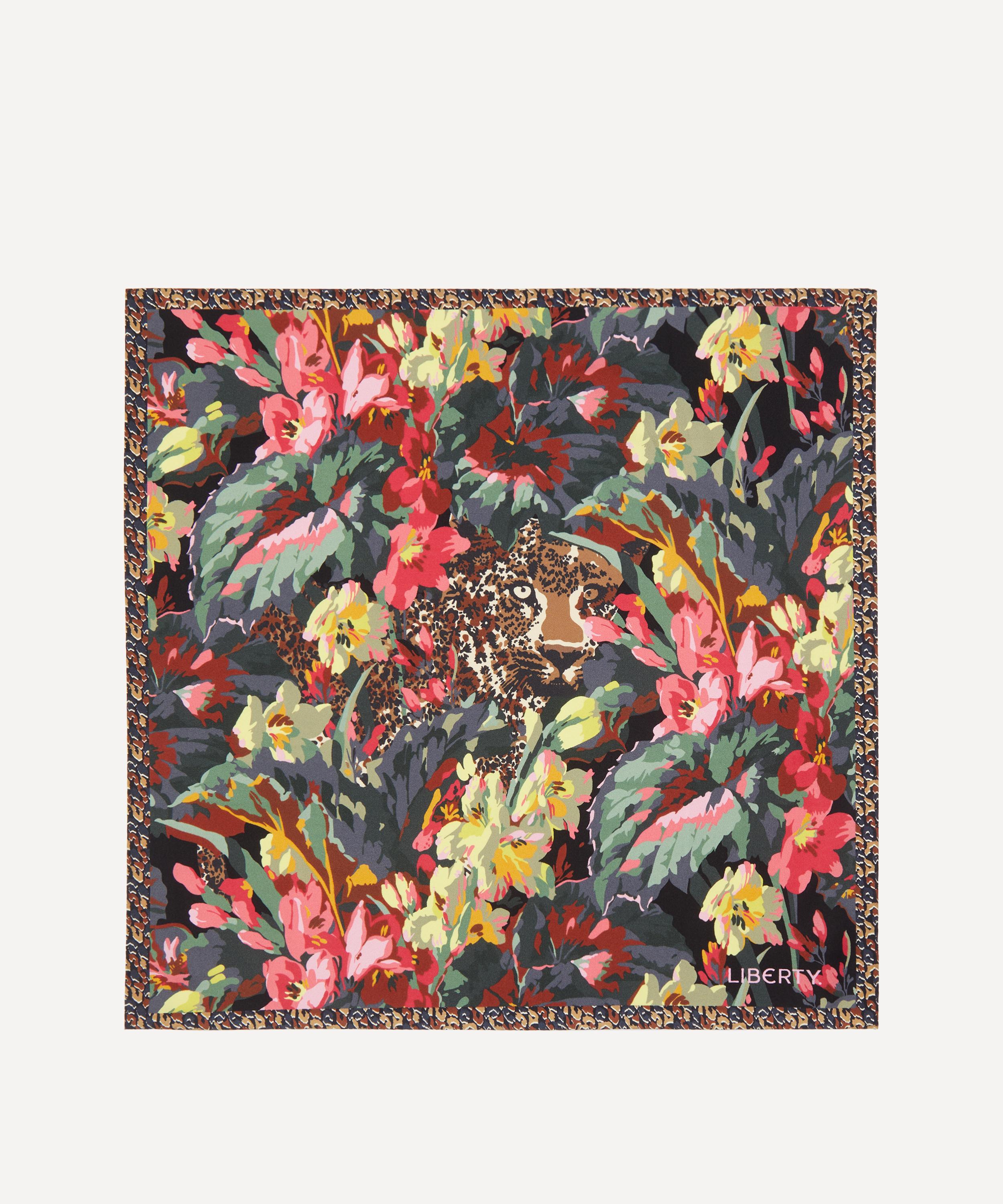 Liberty - Leopard Jungle Silk Scarf 45 image number 0