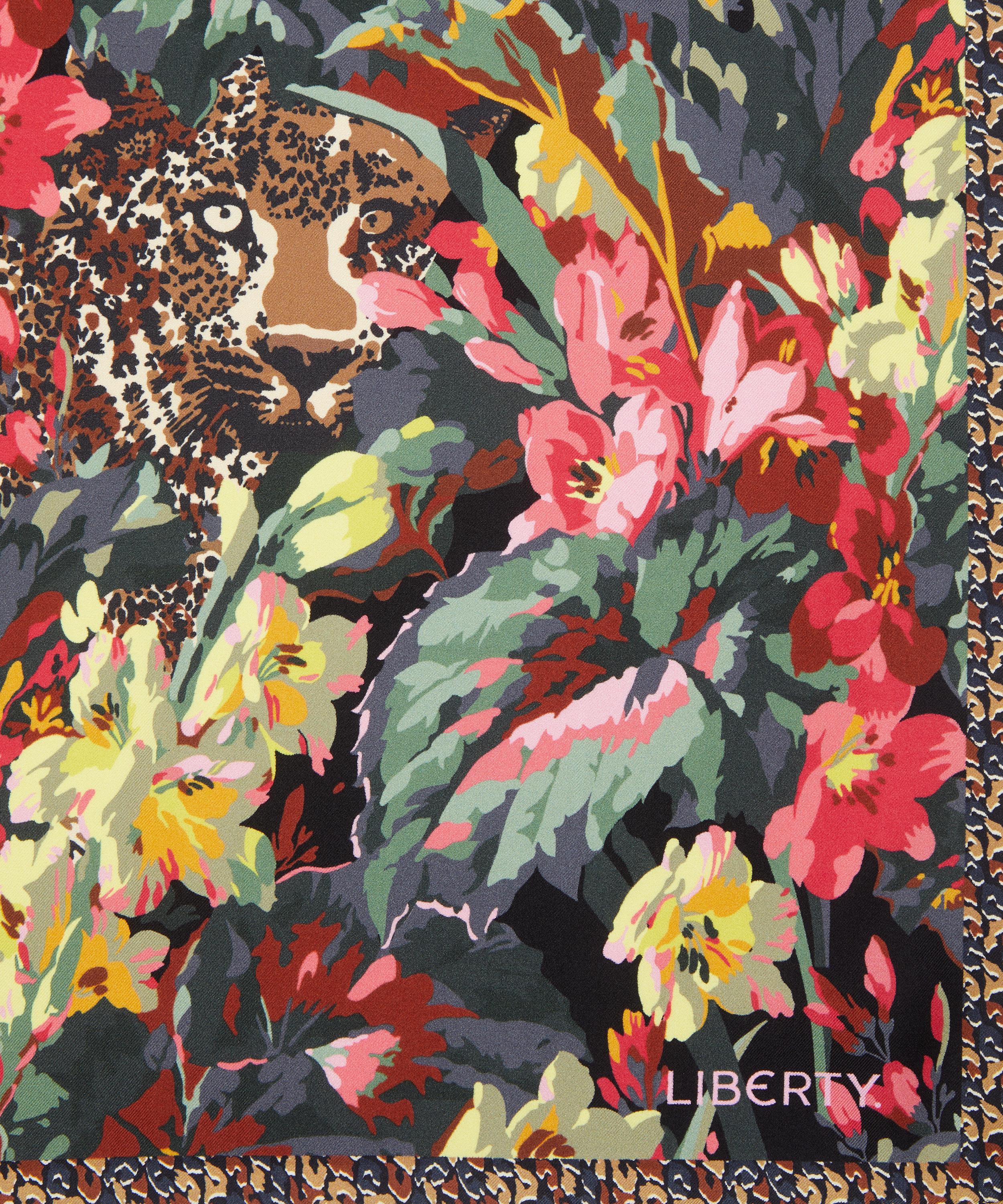 Liberty - Leopard Jungle Silk Scarf 45 image number 2