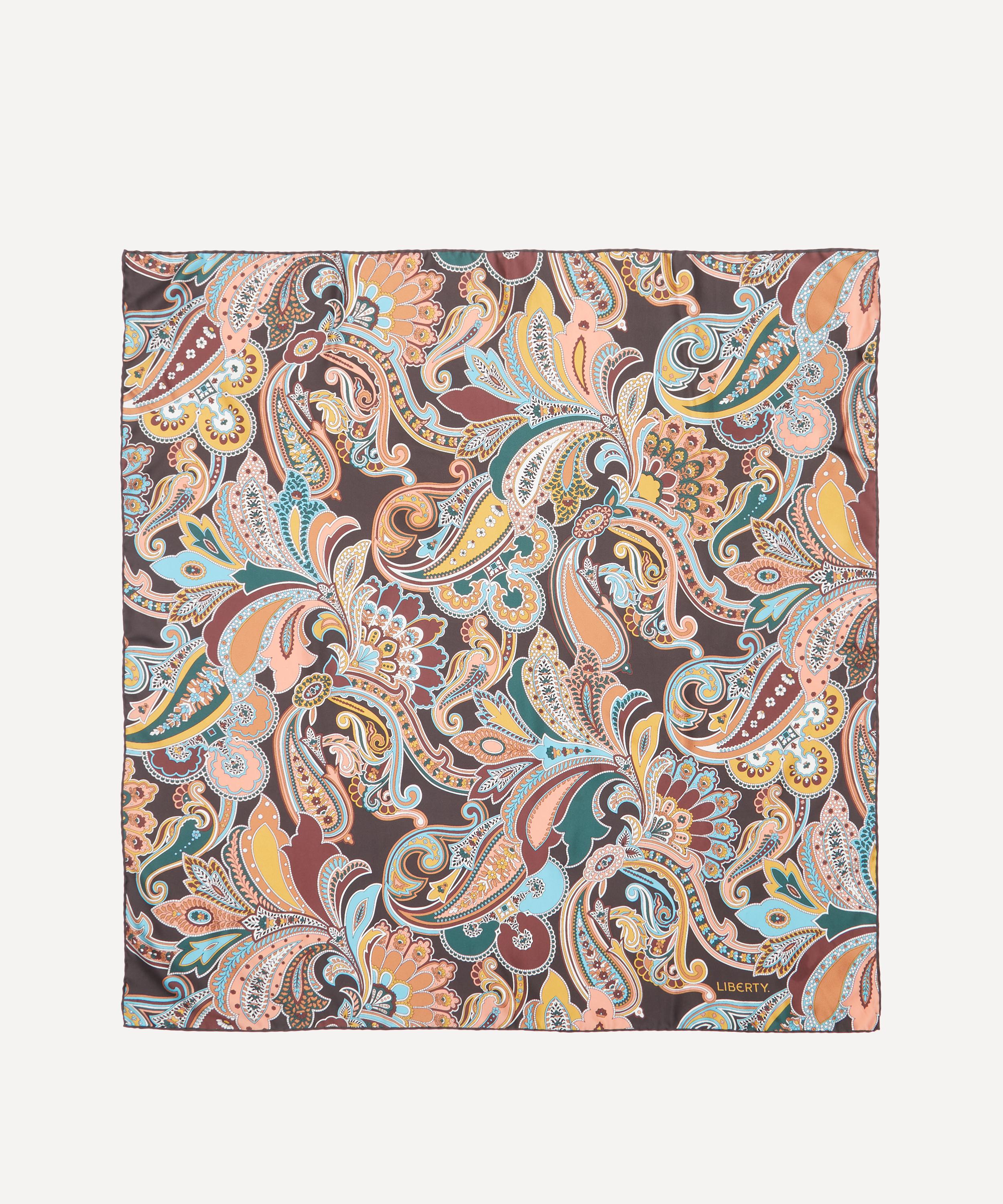 Liberty - Paisley Fanfare Jacquard Silk Scarf 90 image number 0