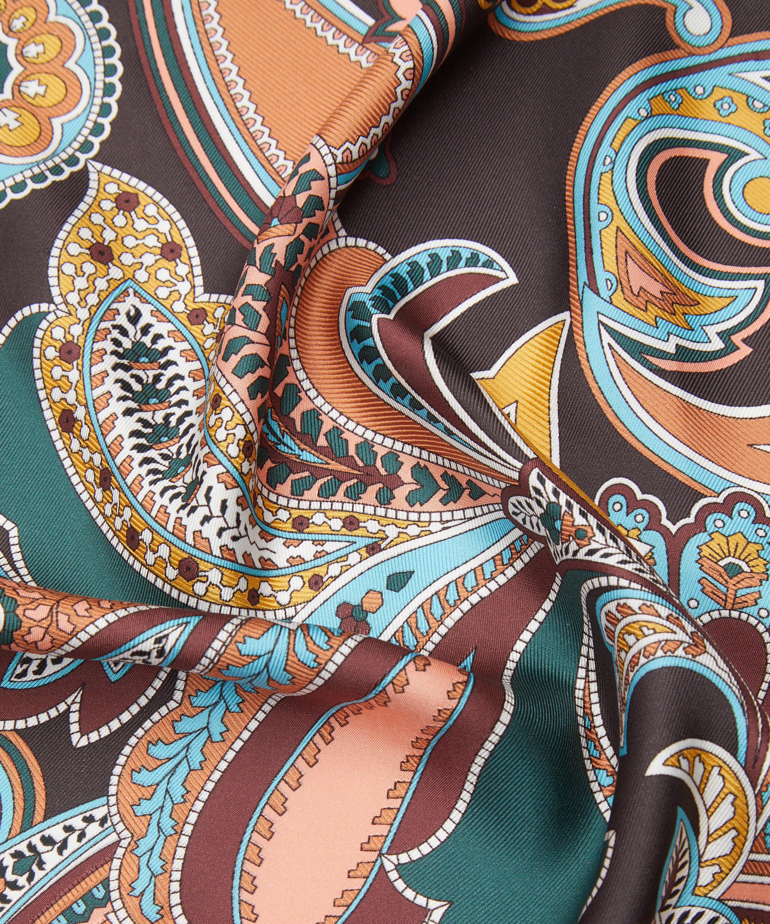 Liberty - Paisley Fanfare Jacquard Silk Scarf 90 image number 4