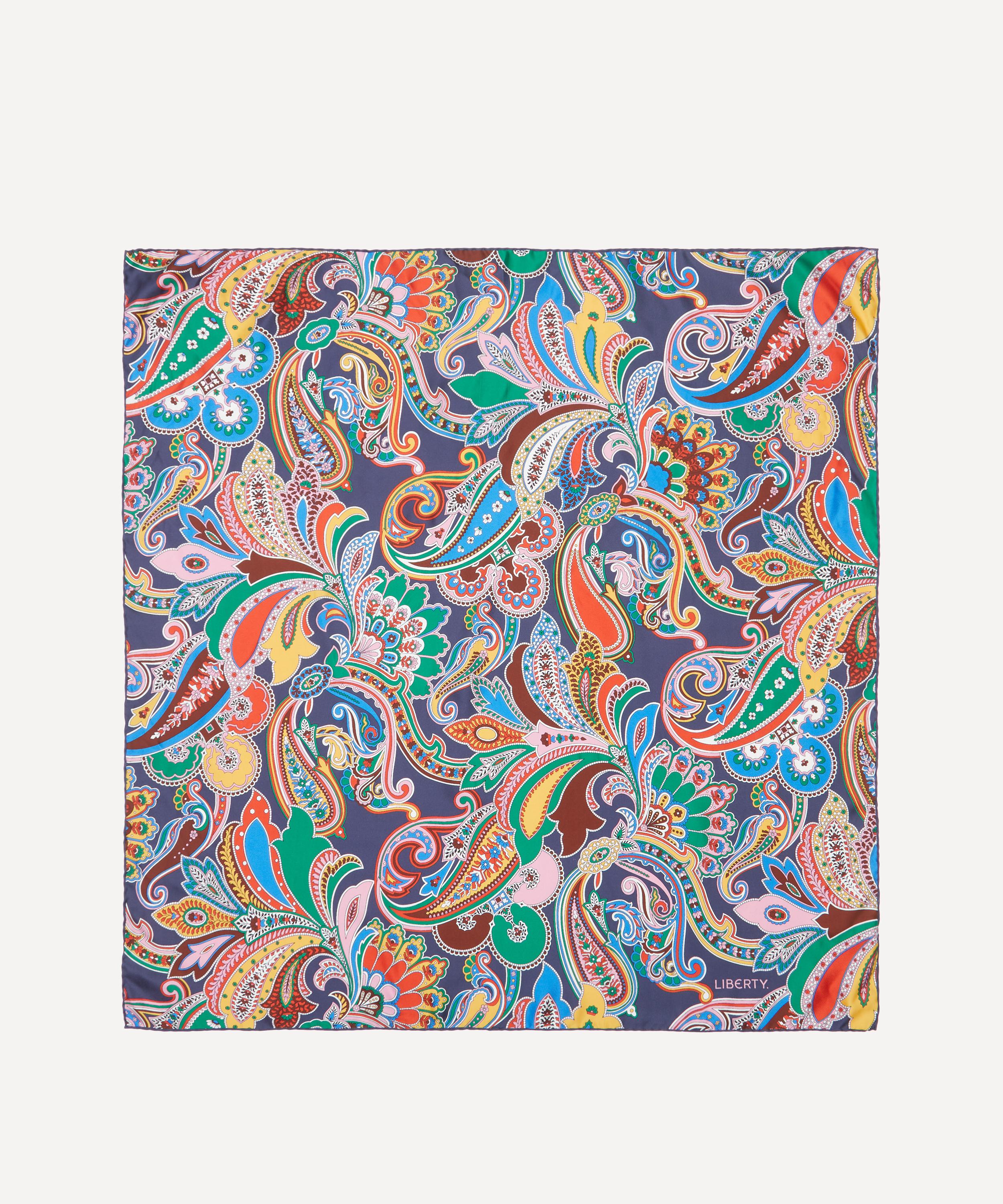 Liberty - Paisley Fanfare Jacquard Silk Scarf 90 image number 0
