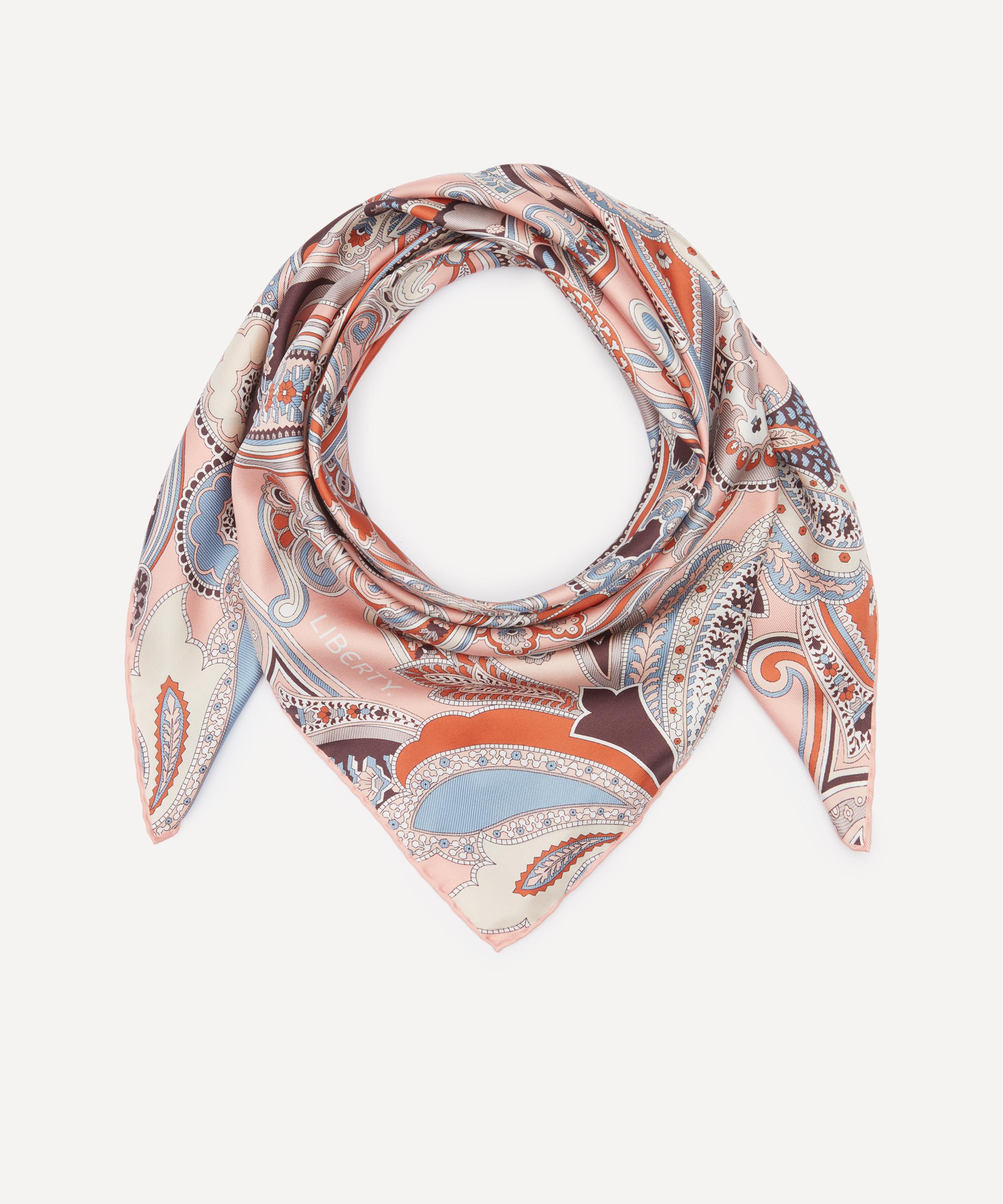 Liberty - Paisley Fanfare Jacquard Silk Scarf 90 image number 1