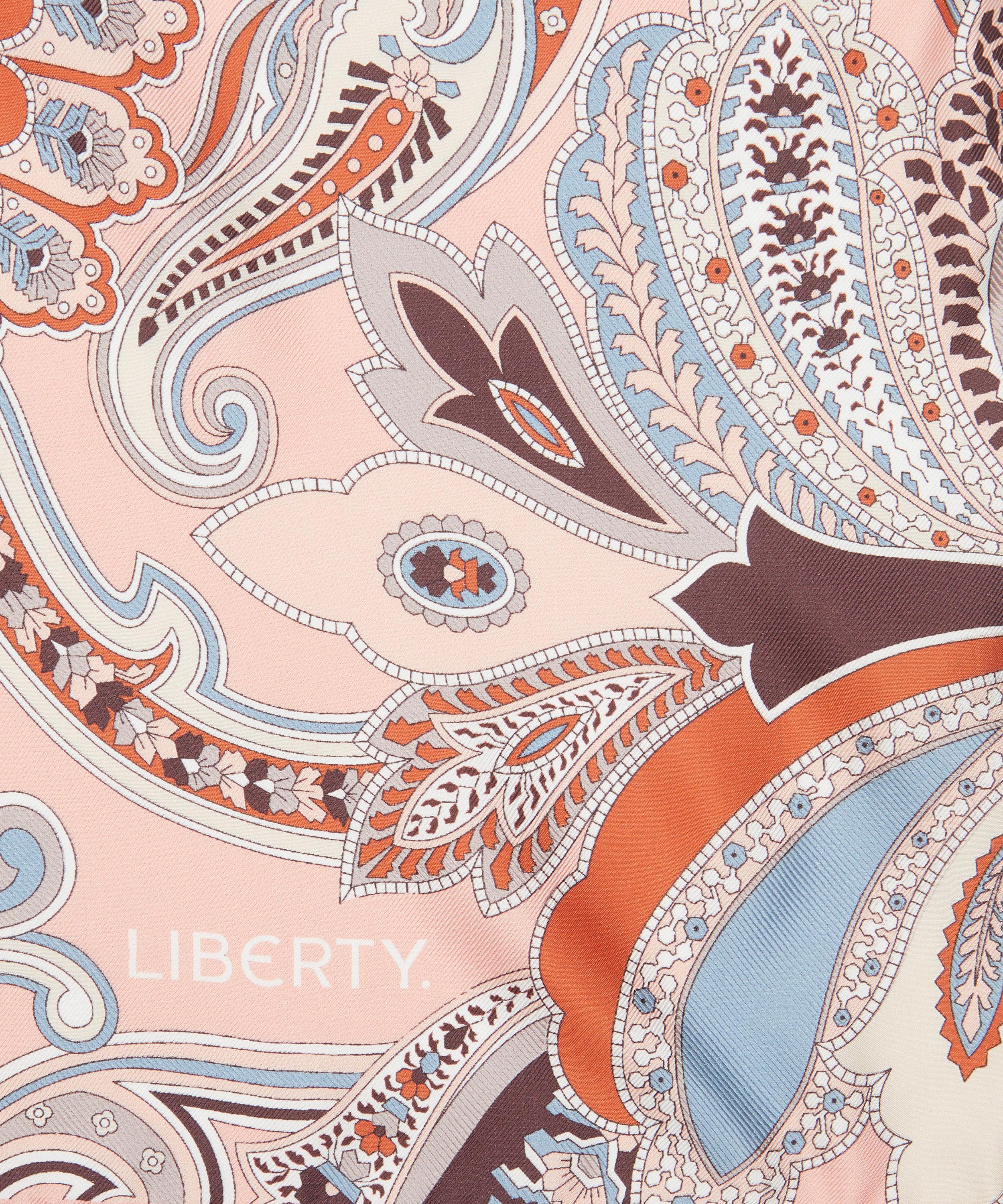 Liberty - Paisley Fanfare Jacquard Silk Scarf 90 image number 2