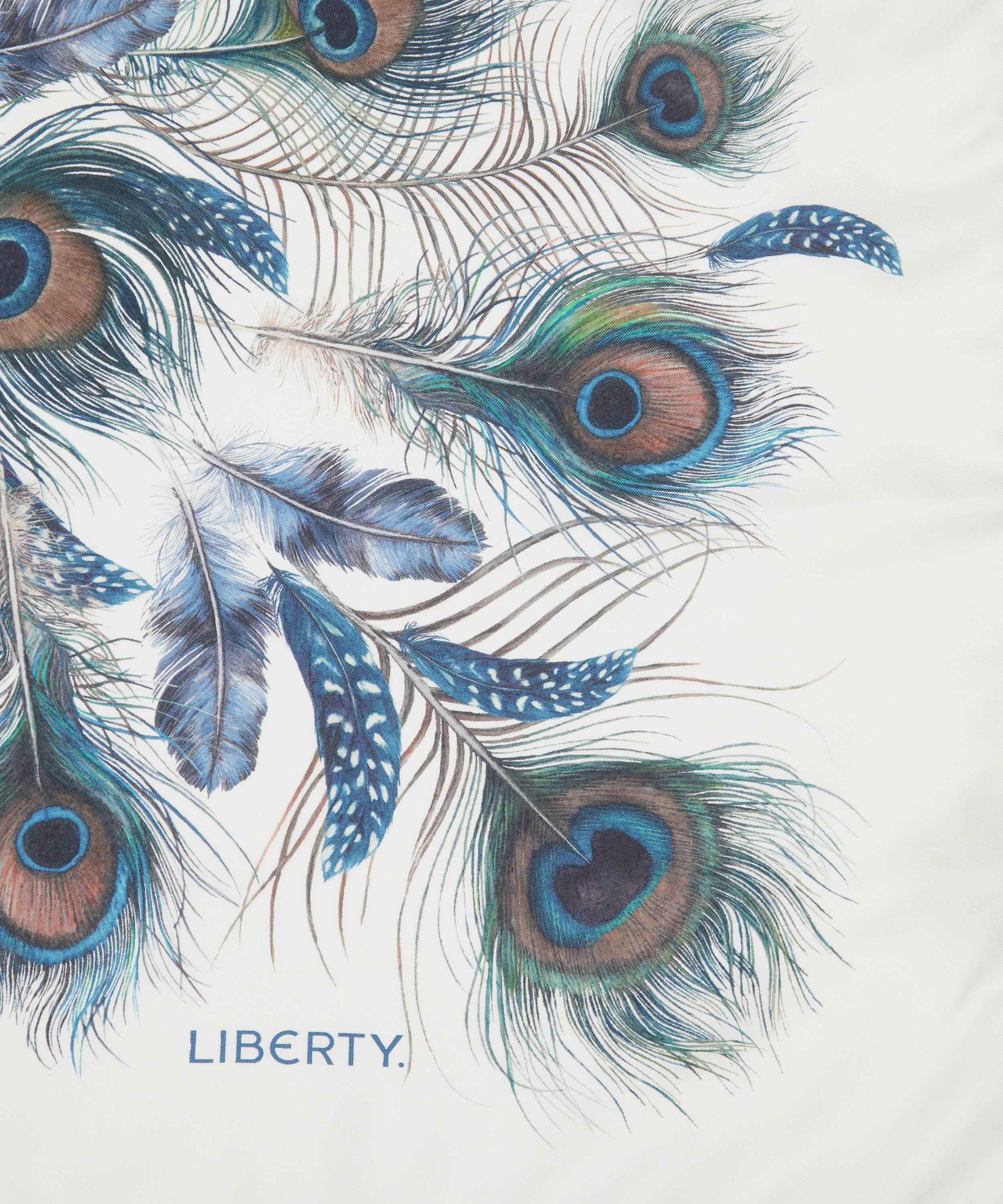 Liberty - Peacock Manor Plume Silk Scarf 90 image number 2
