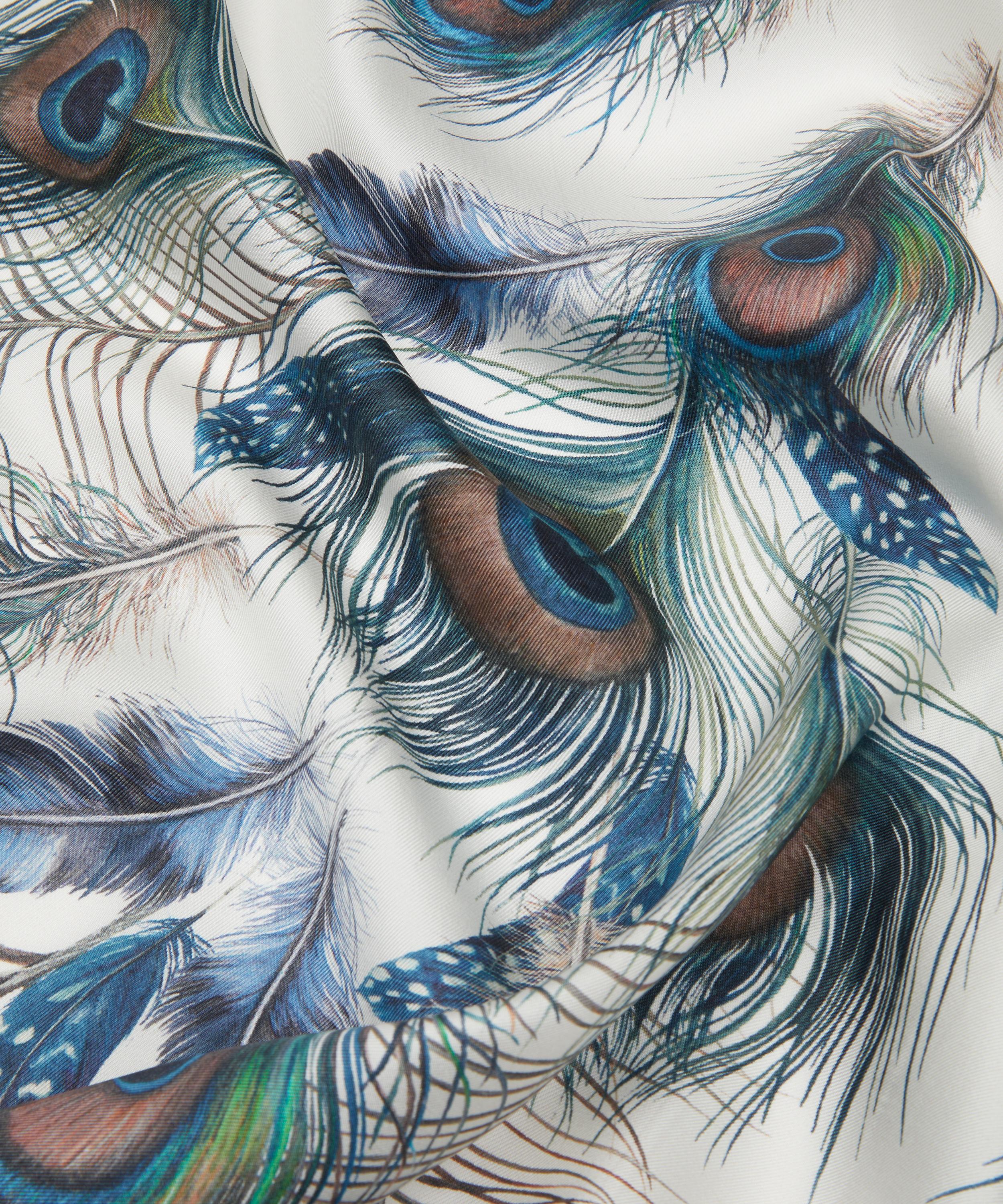 Liberty - Peacock Manor Plume Silk Scarf 90 image number 3