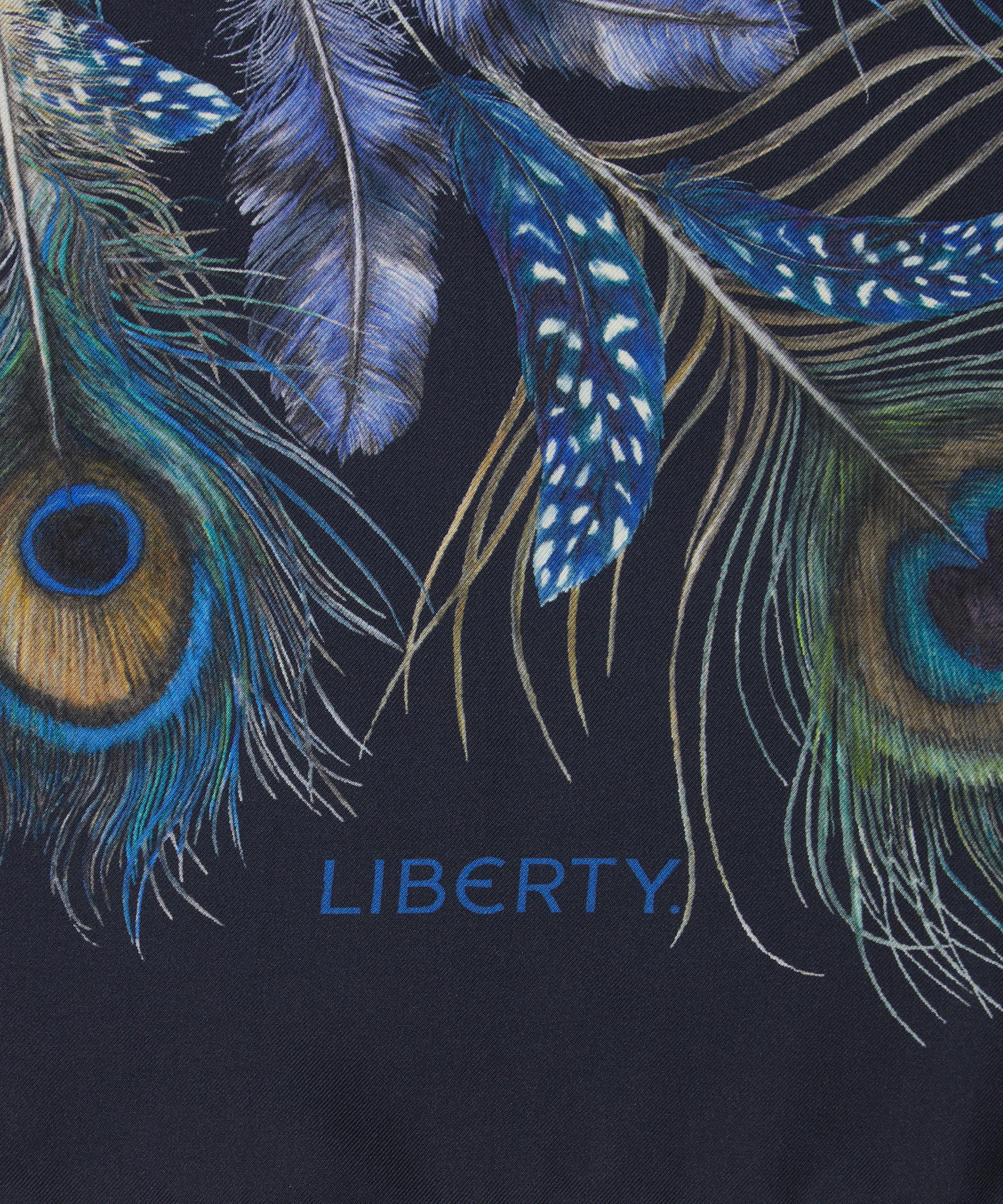 Liberty - Peacock Manor Plume Silk Scarf 90 image number 3