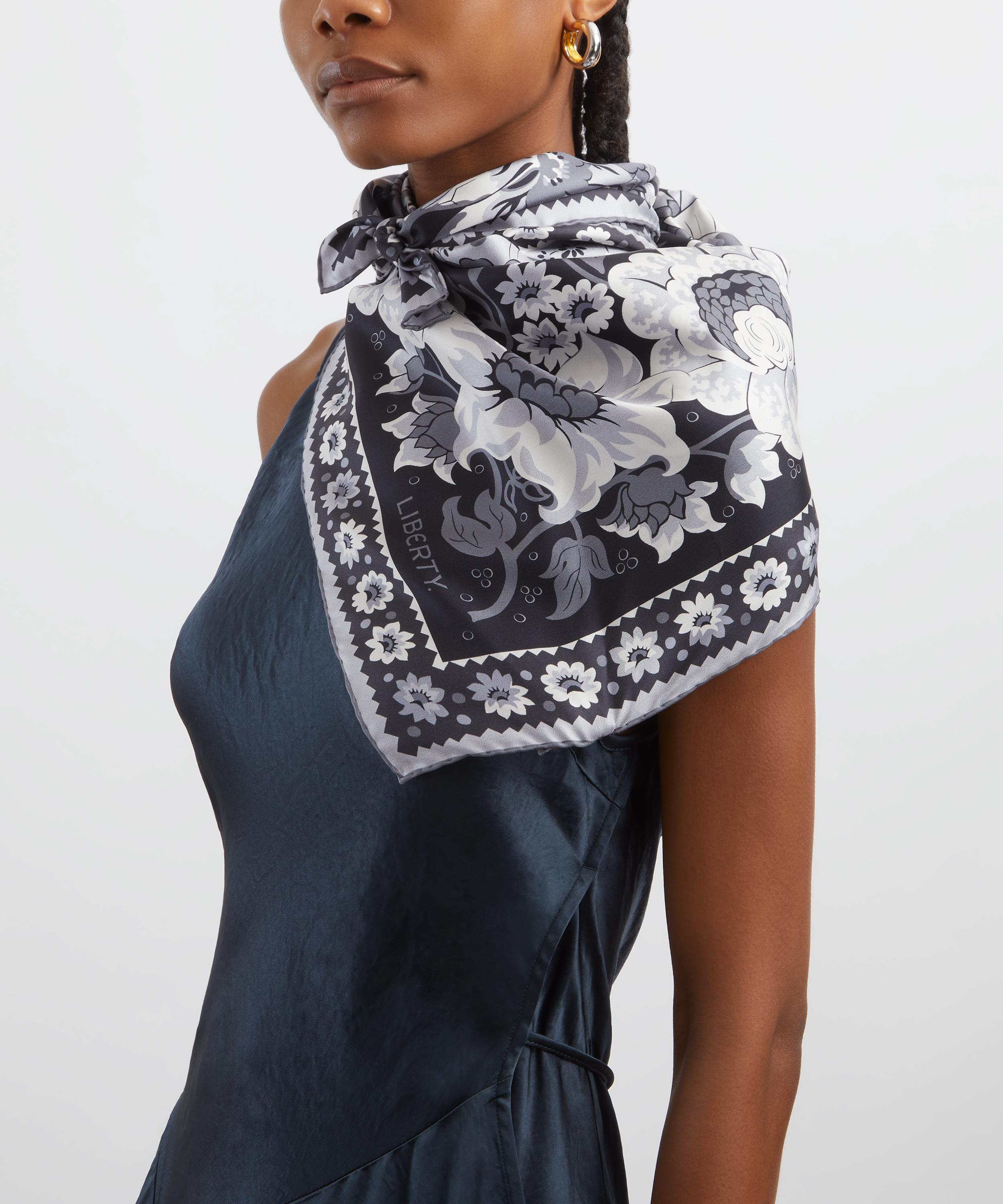 Liberty - Freyja Paisley Silk Scarf 90 image number 1