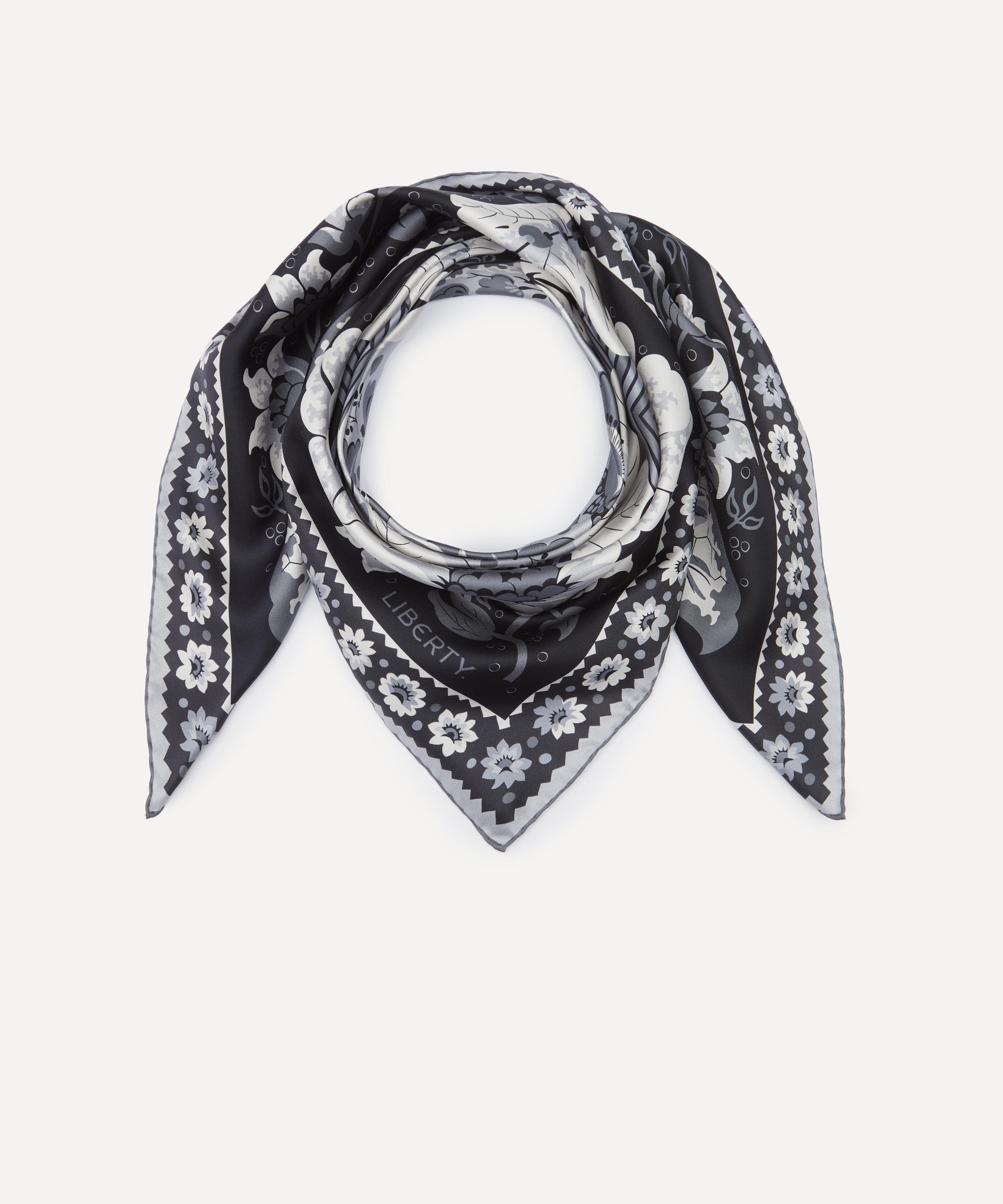 Liberty - Freyja Paisley Silk Scarf 90 image number 2