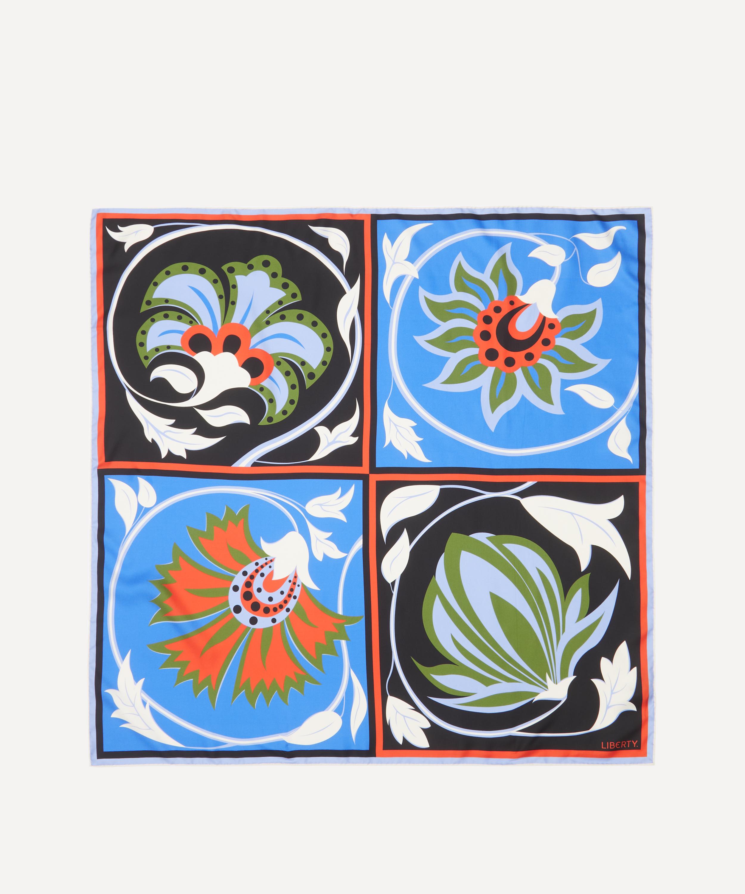 Liberty - Tudor Floral Silk Scarf 90 image number 0