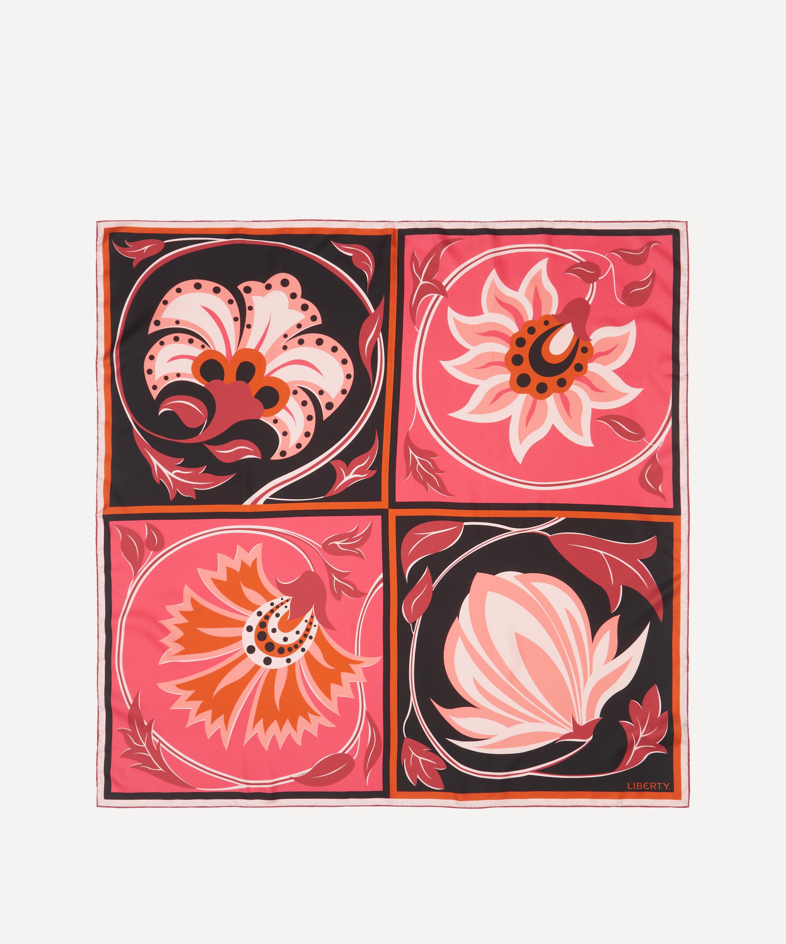 Liberty - Tudor Floral Silk Scarf 90 image number 0