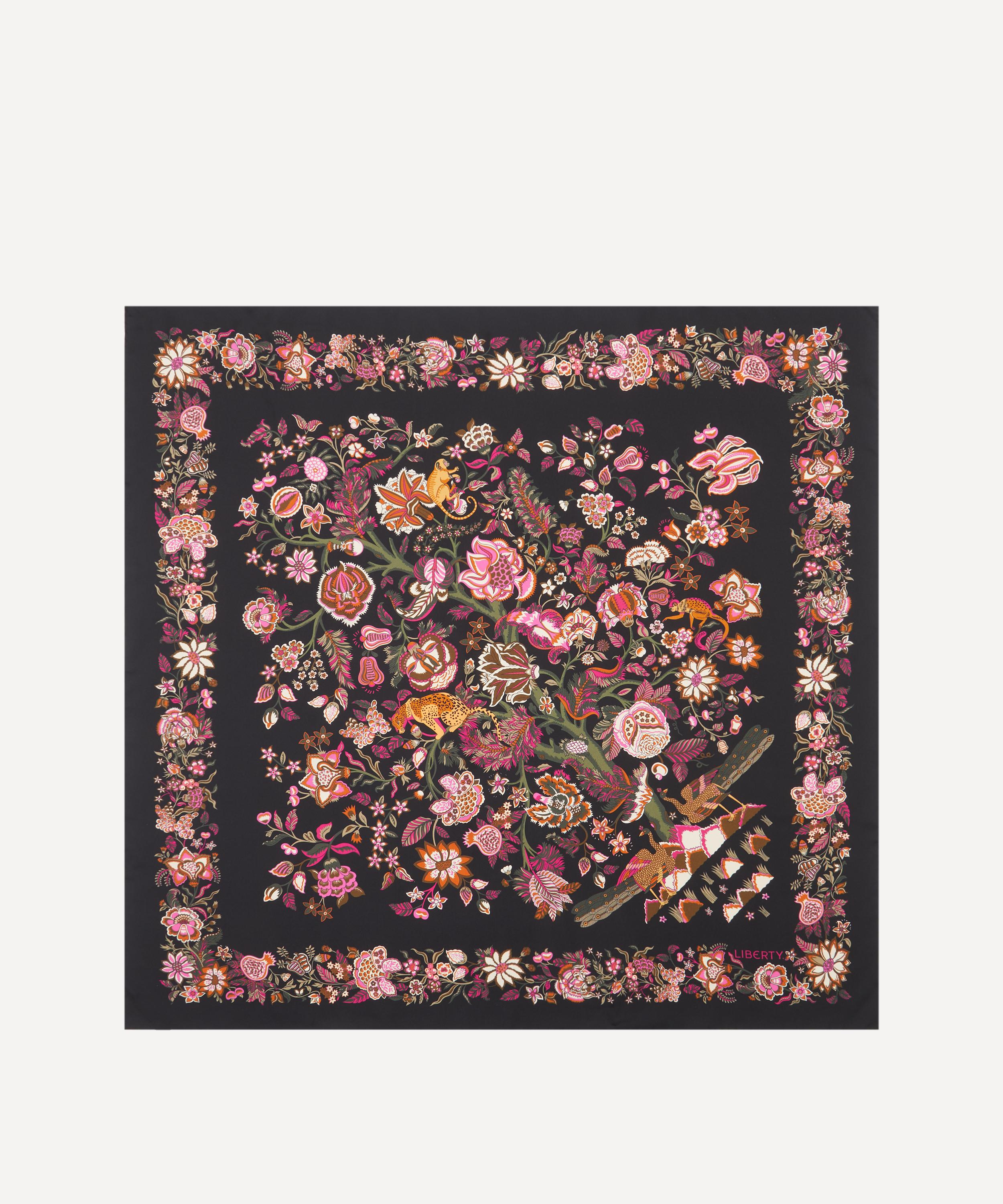Liberty - Tropical Tree of Life Silk Scarf 90 image number 0