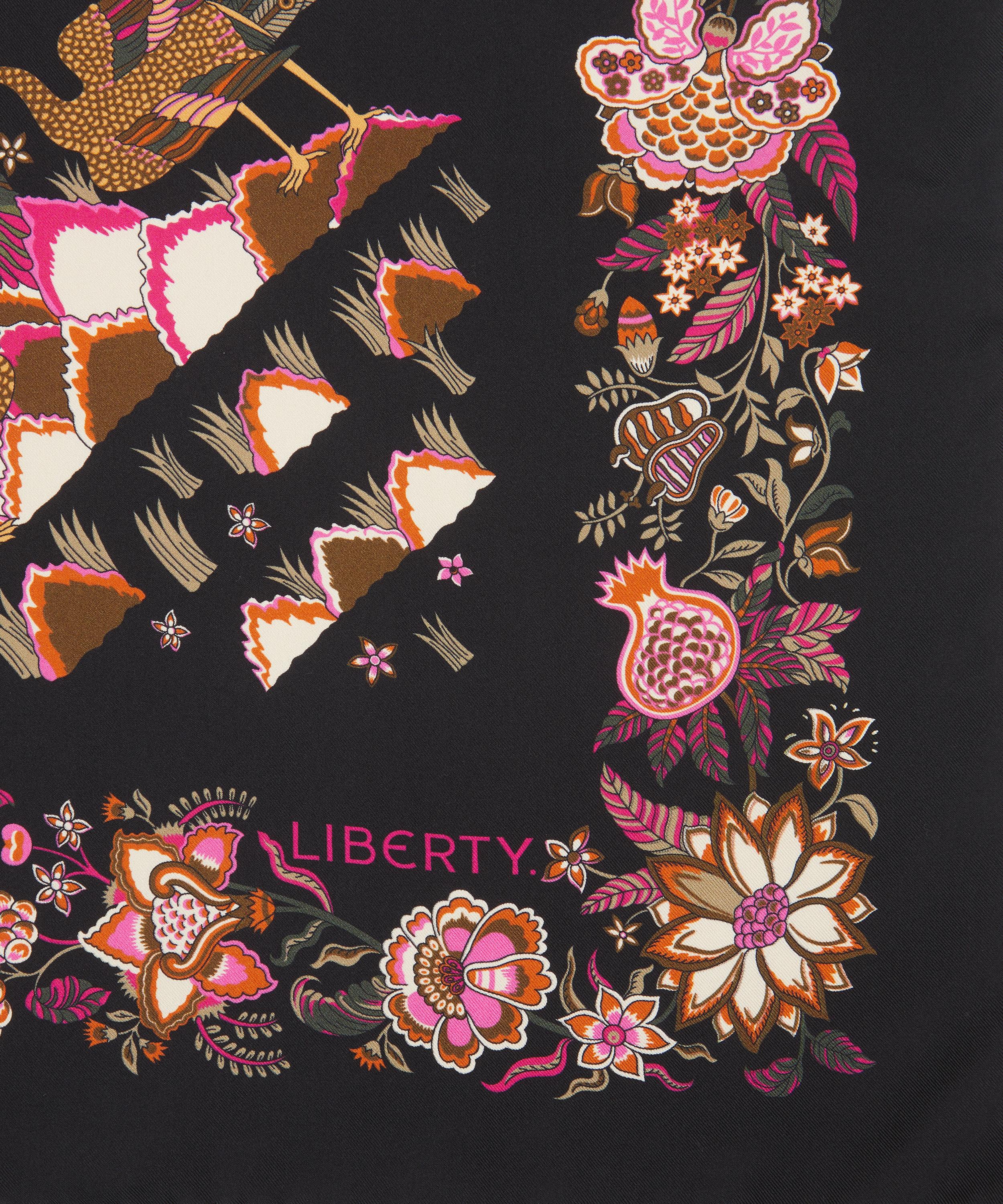 Liberty - Tropical Tree of Life Silk Scarf 90 image number 3