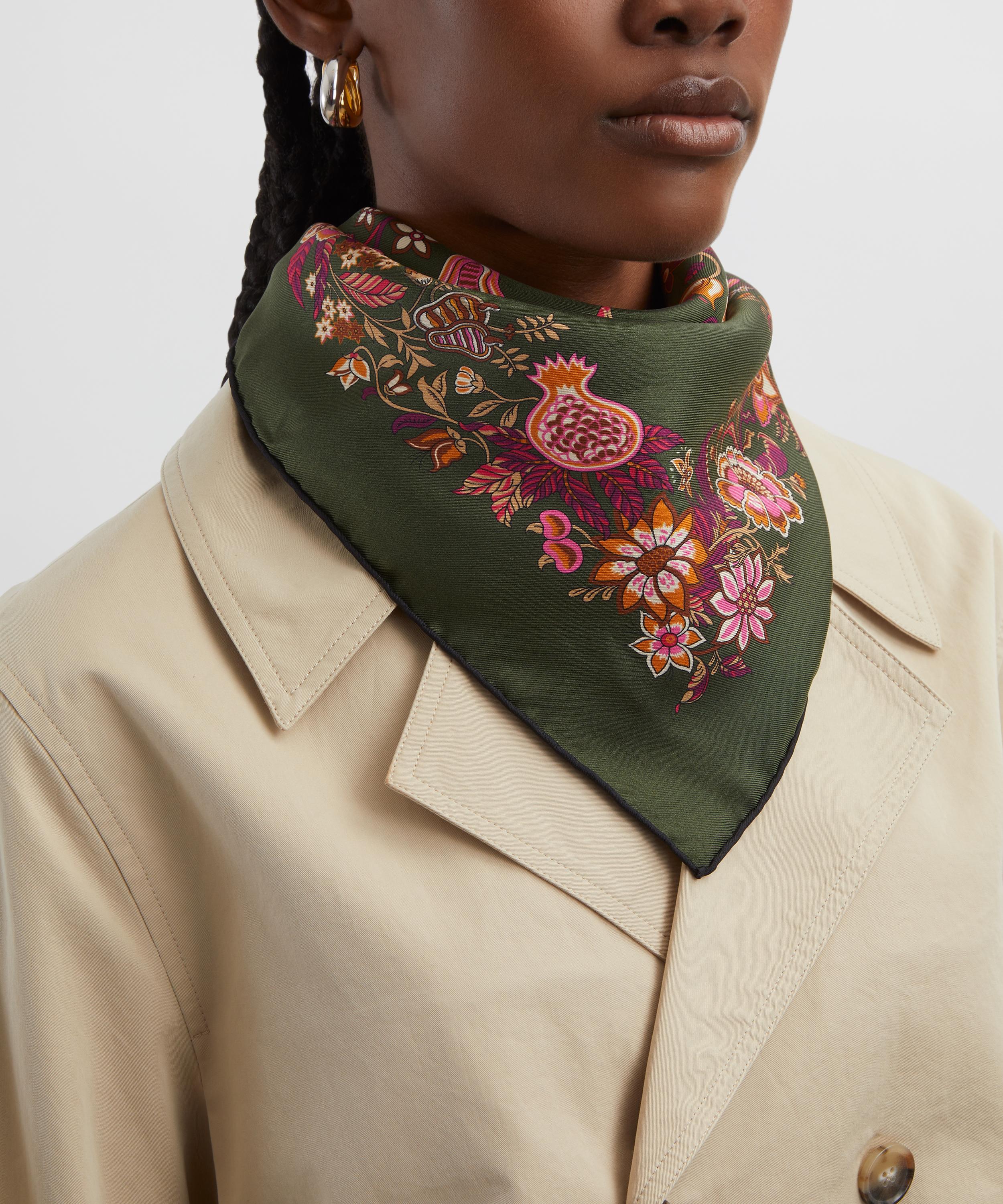 Liberty - Tropical Tree of Life Silk Scarf 90 image number 5