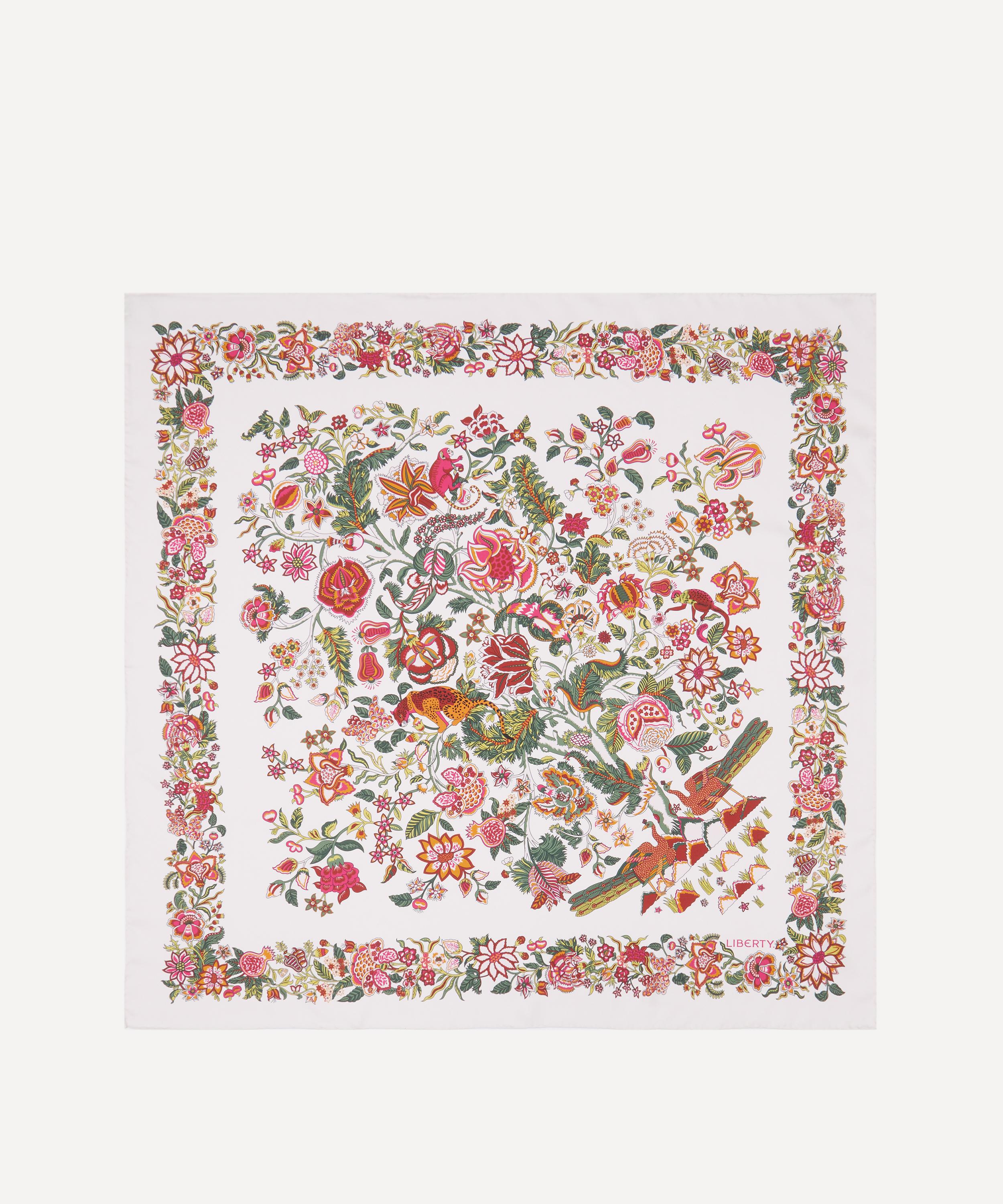 Liberty - Tropical Tree of Life Silk Scarf 90 image number 0