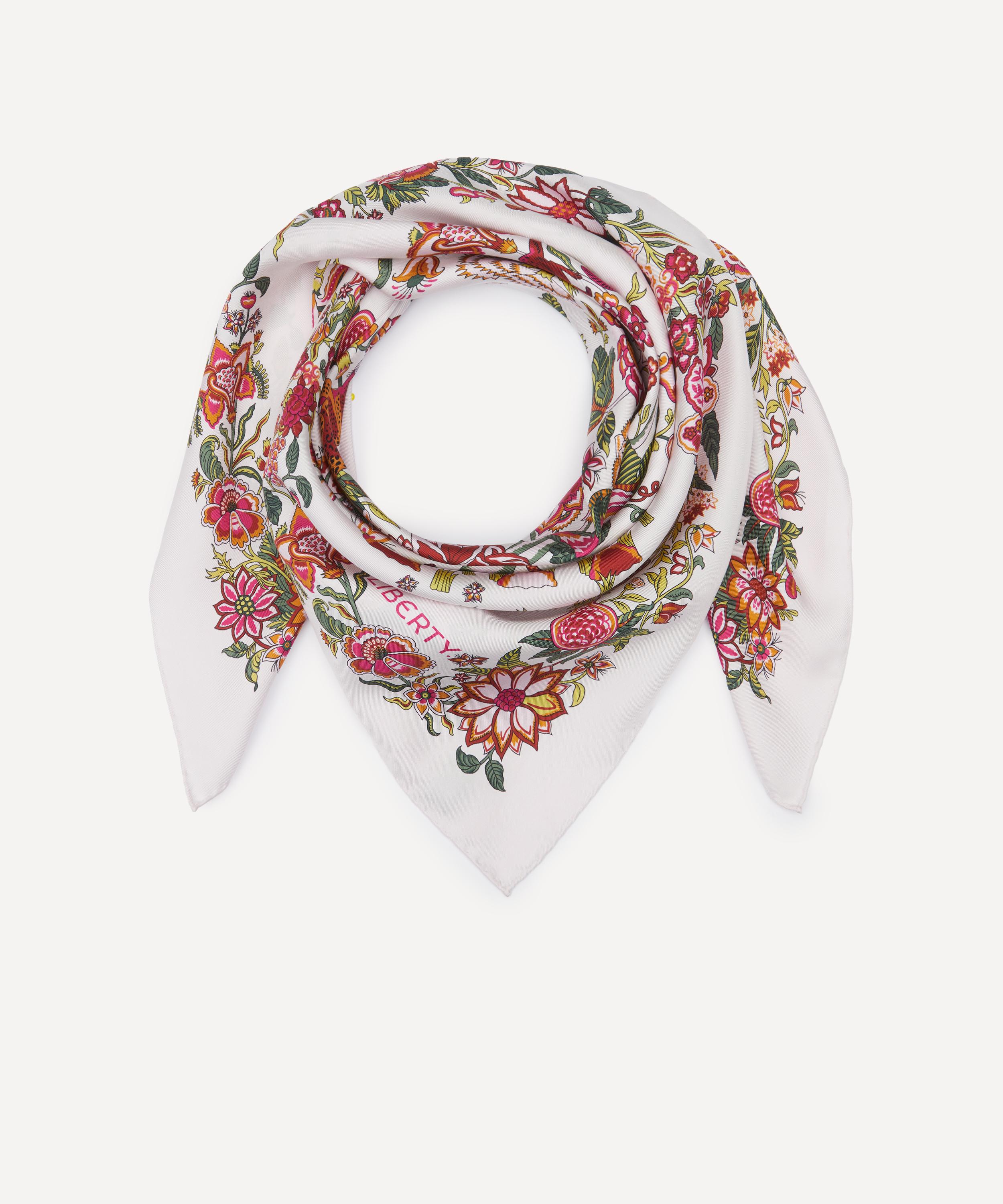 Liberty - Tropical Tree of Life Silk Scarf 90 image number 2