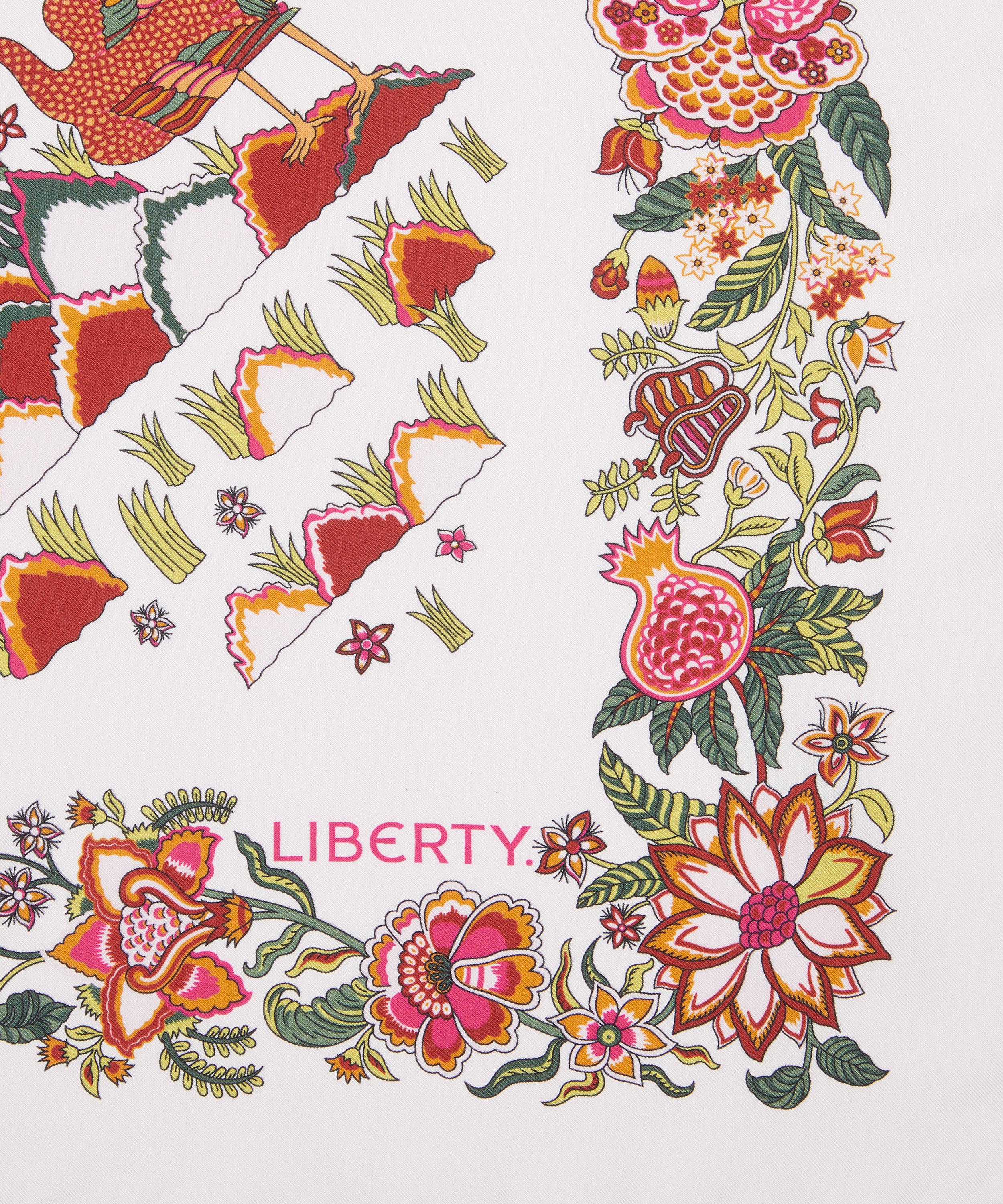 Liberty - Tropical Tree of Life Silk Scarf 90 image number 3