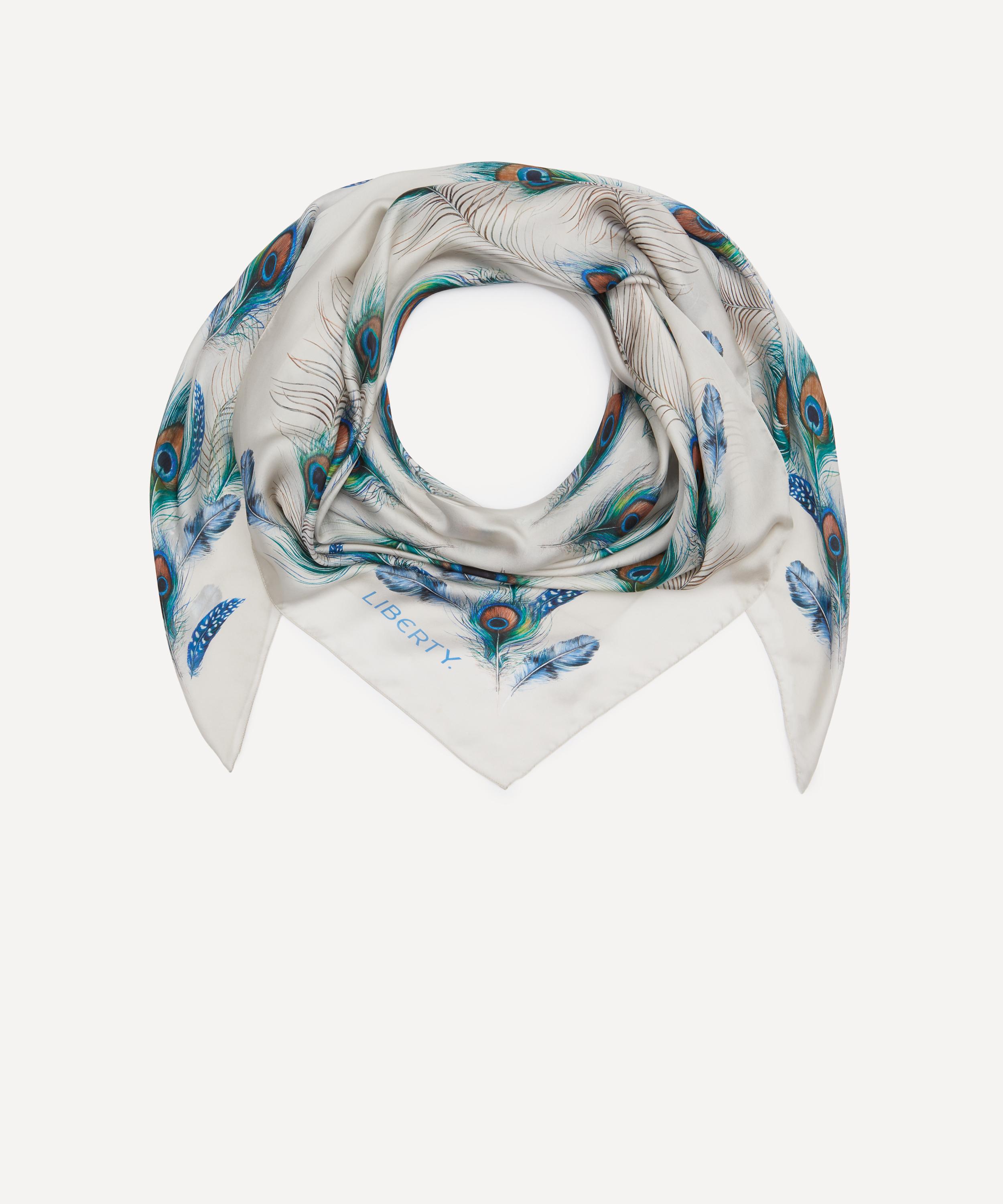 Liberty - Peacock Hall Silk Scarf 140 image number 2