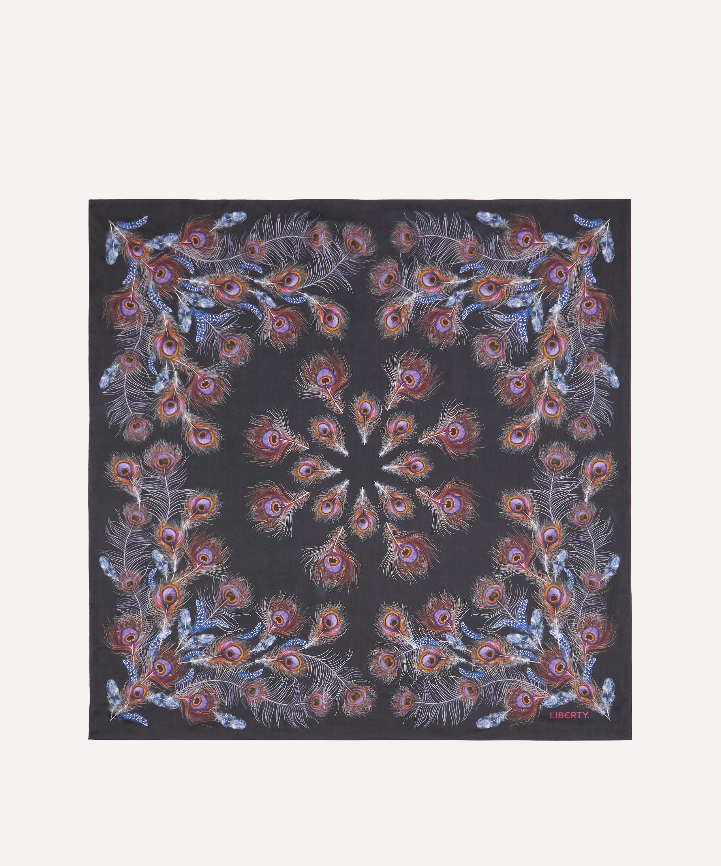 Liberty - Peacock Hall Silk Scarf 140 image number 0