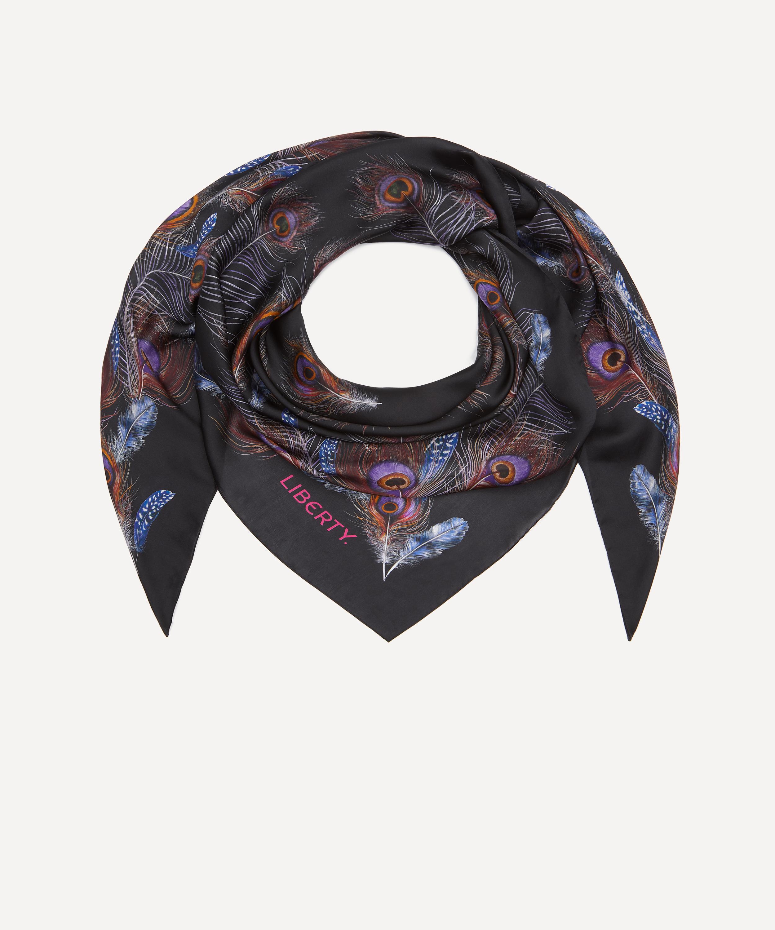 Liberty - Peacock Hall Silk Scarf 140 image number 1