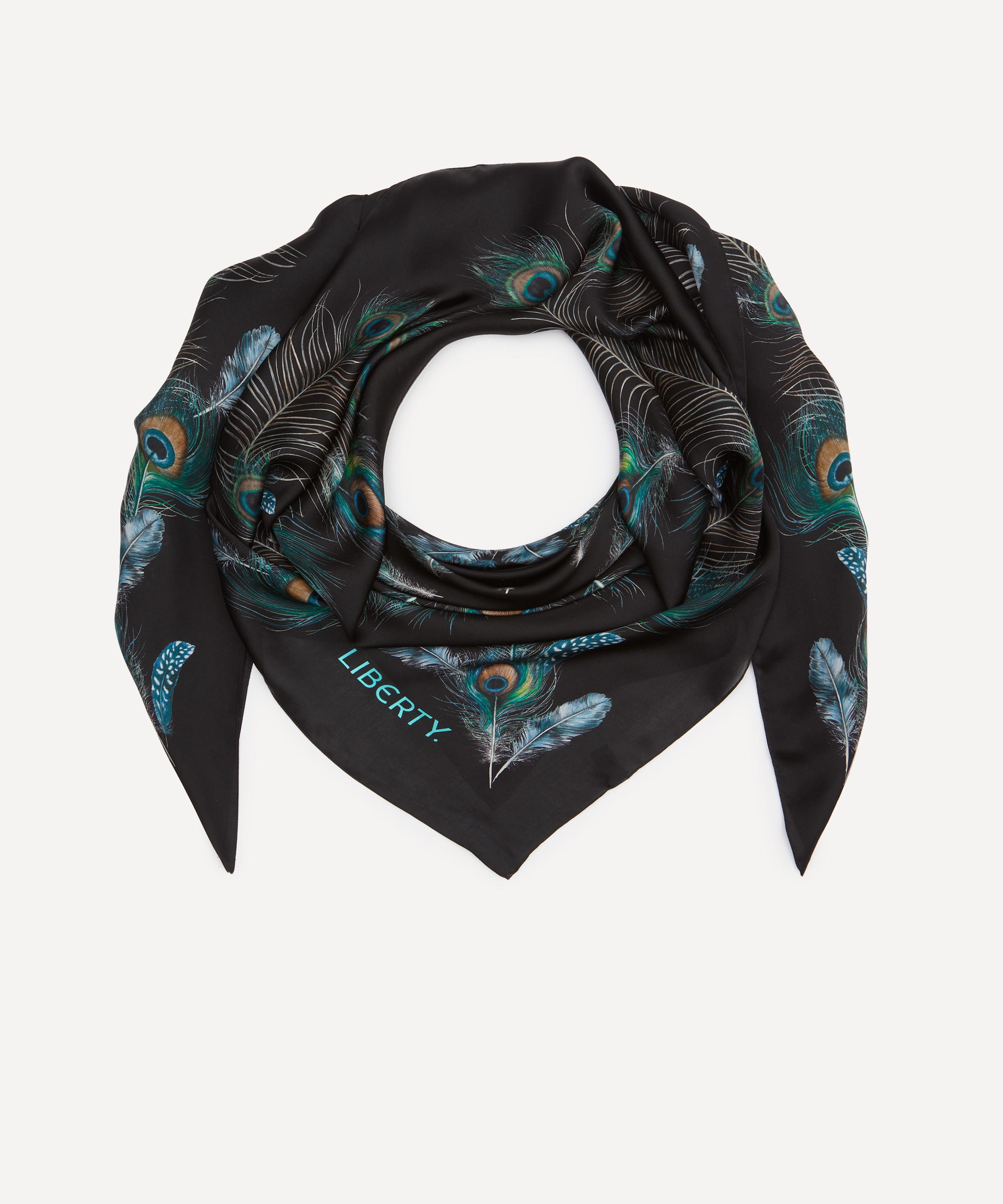 Liberty - Peacock Hall Silk Scarf 140 image number 1