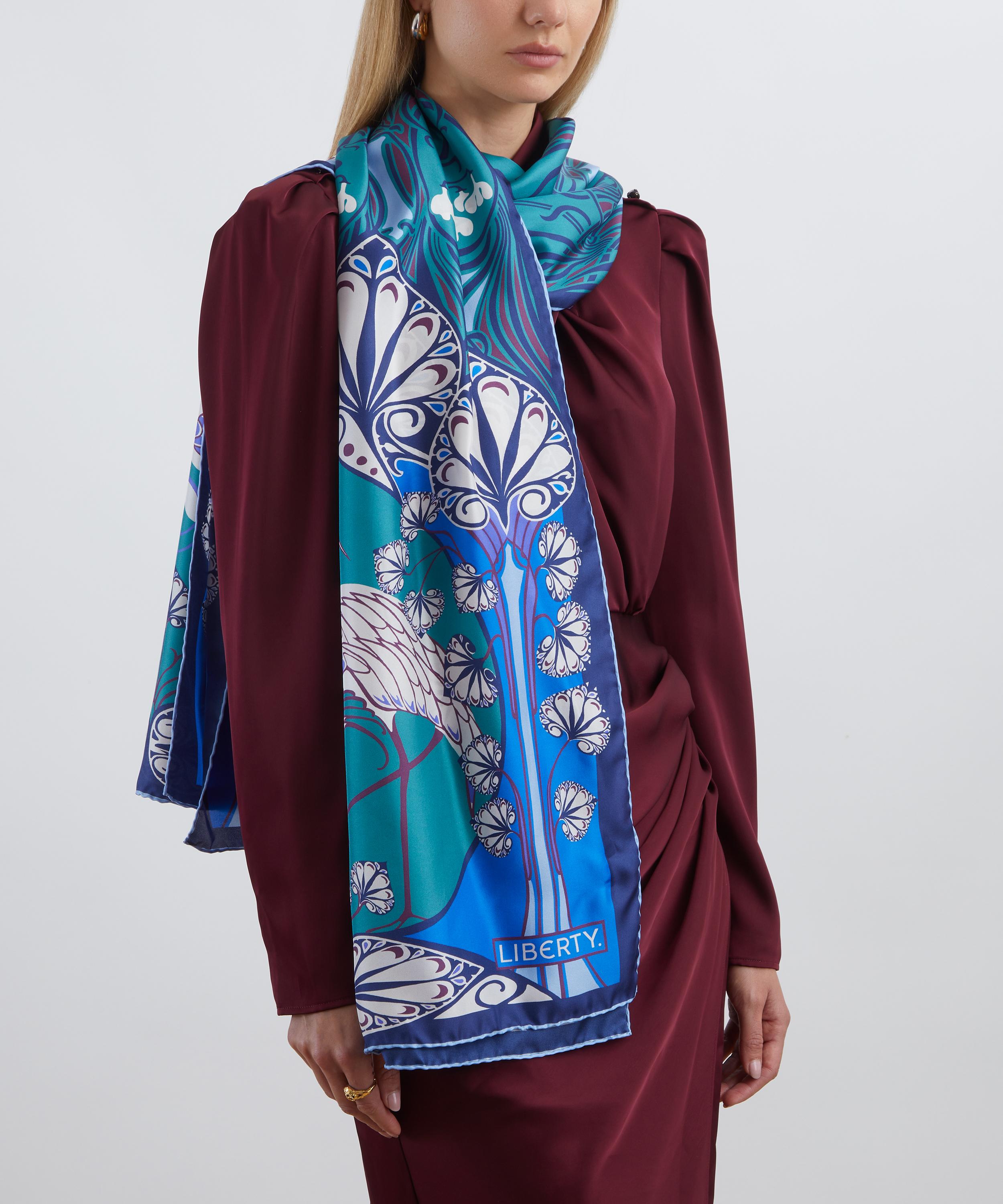Liberty - Heron 70X200 Silk Scarf image number 1