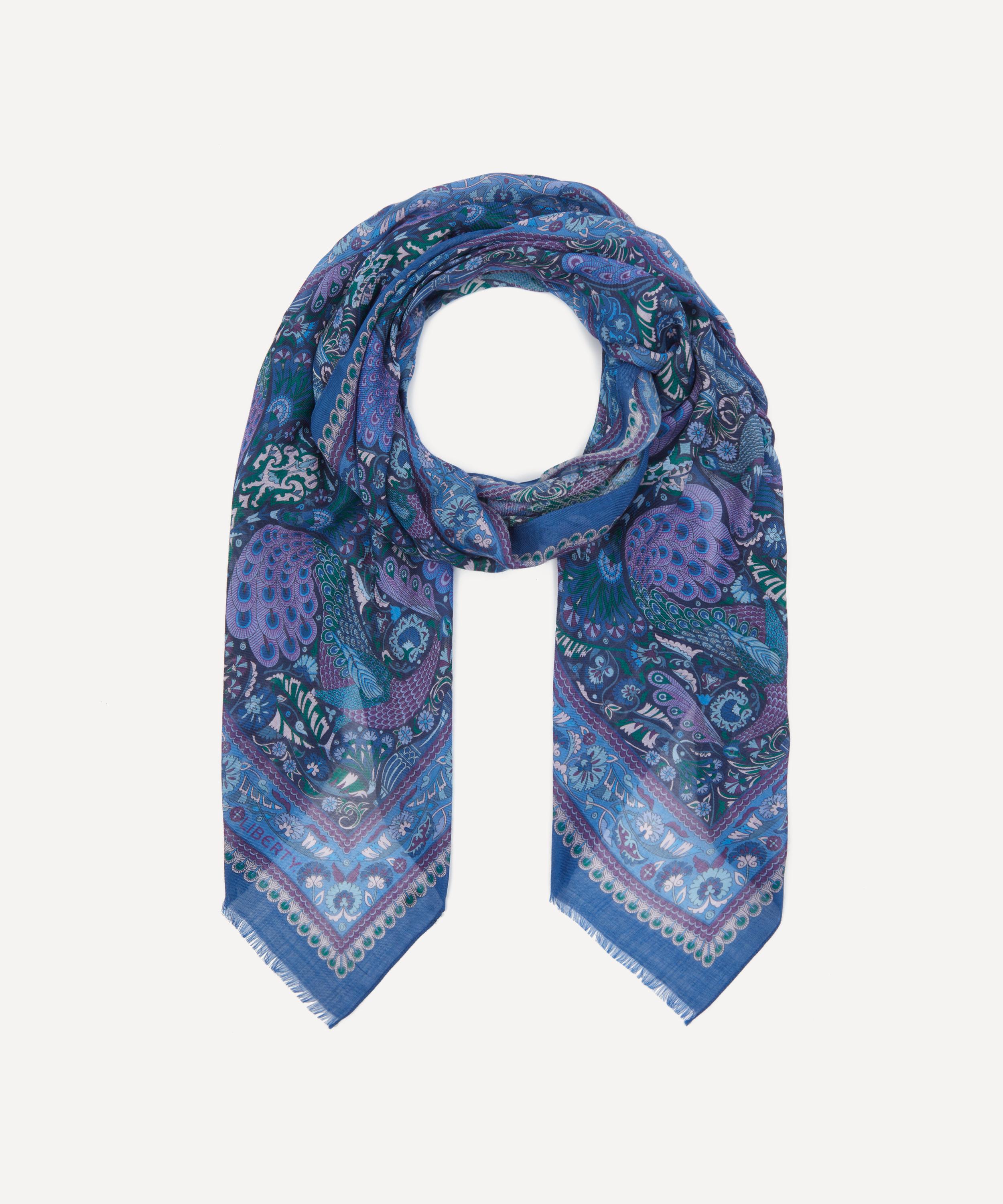 Liberty - Peacock Garden 70X200 Wool-Silk Scarf image number 2