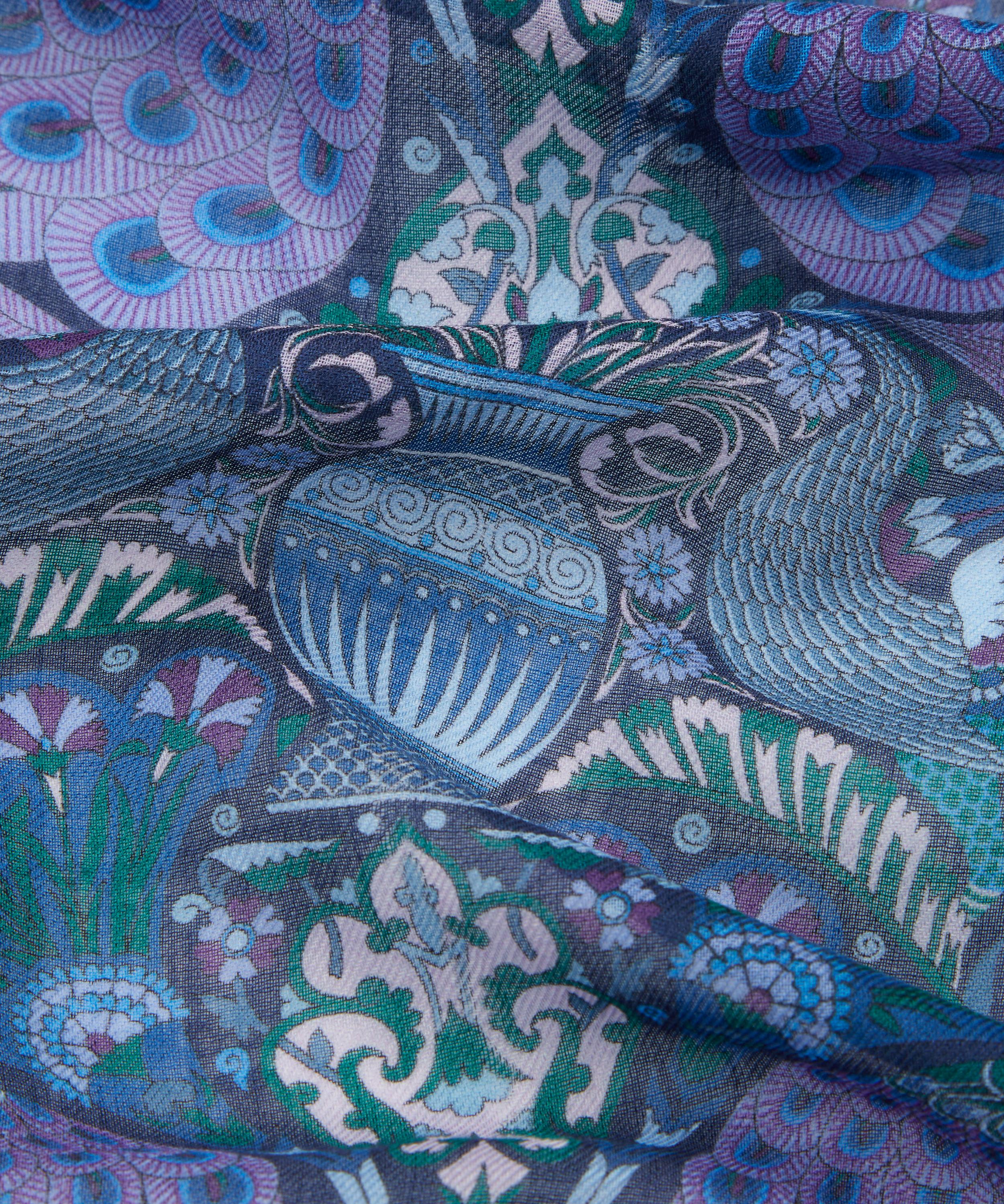 Liberty - Peacock Garden 70X200 Wool-Silk Scarf image number 4