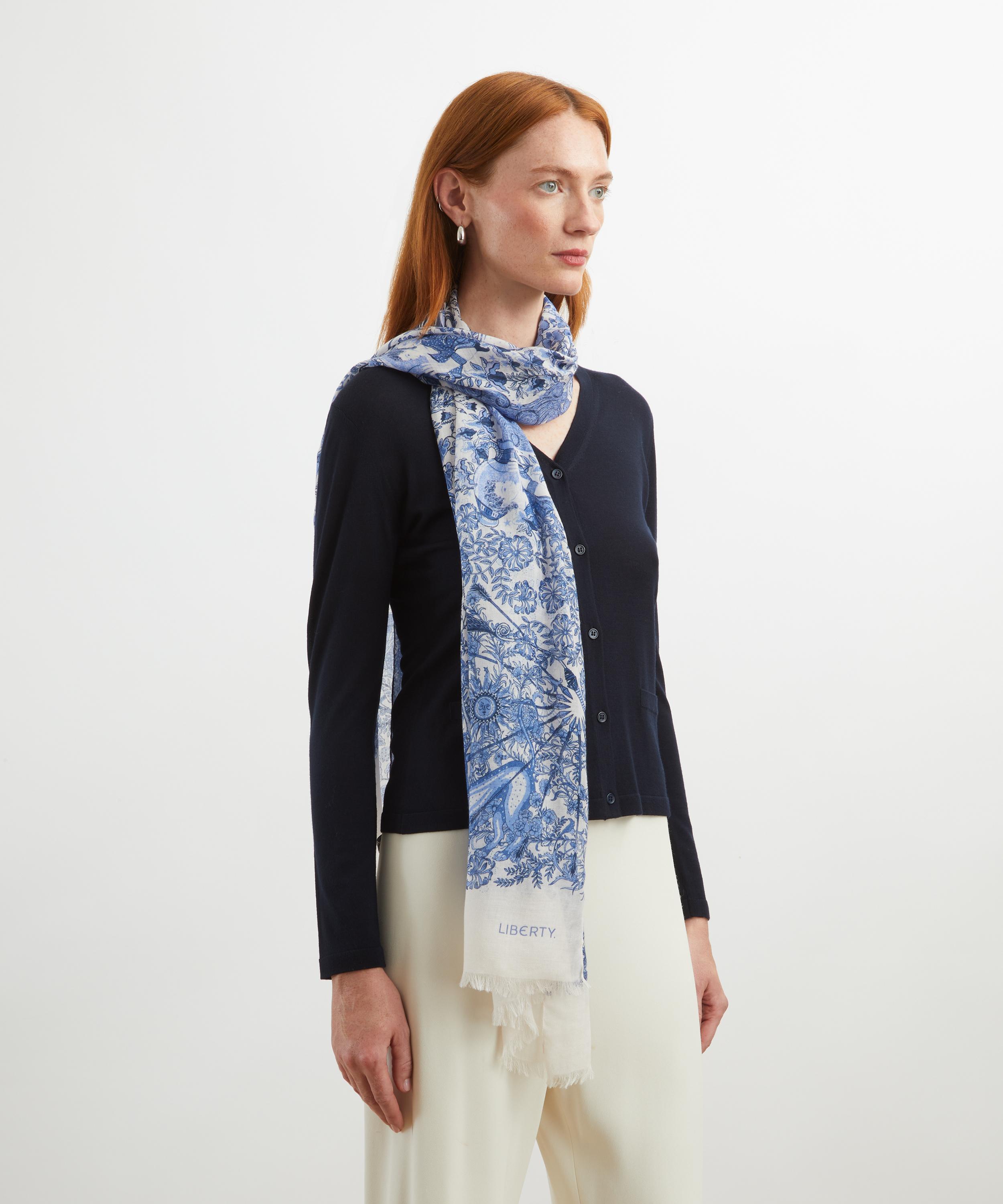 Liberty - Celestial 70X200 Wool-Silk Scarf image number 1