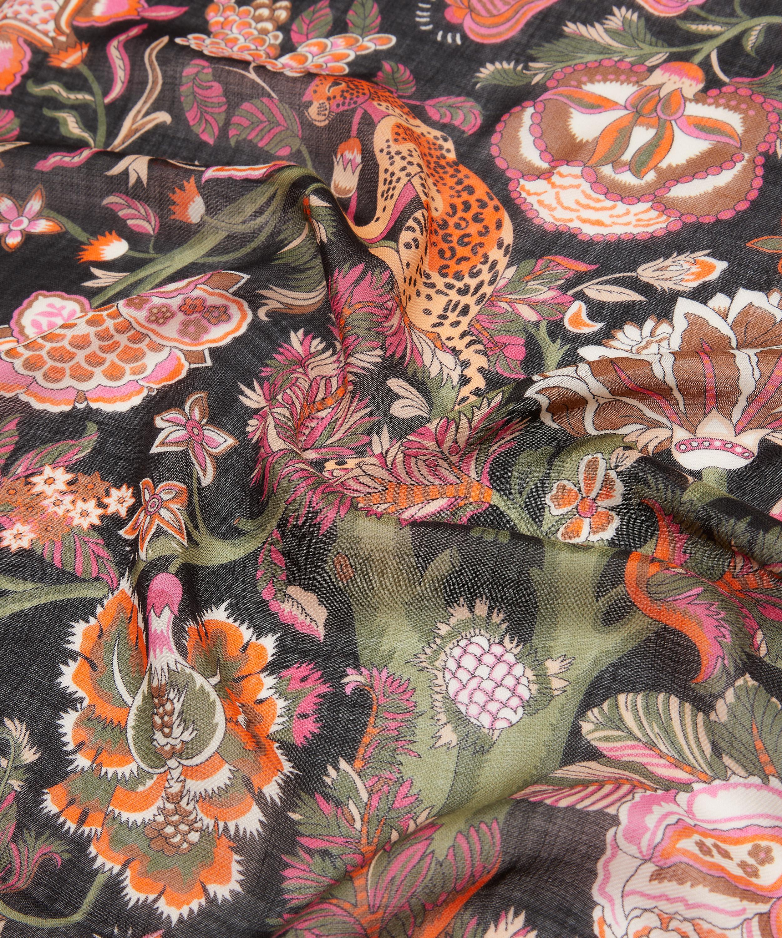 Liberty - Tree of Life Voyage Wool-Silk Scarf 140 image number 3