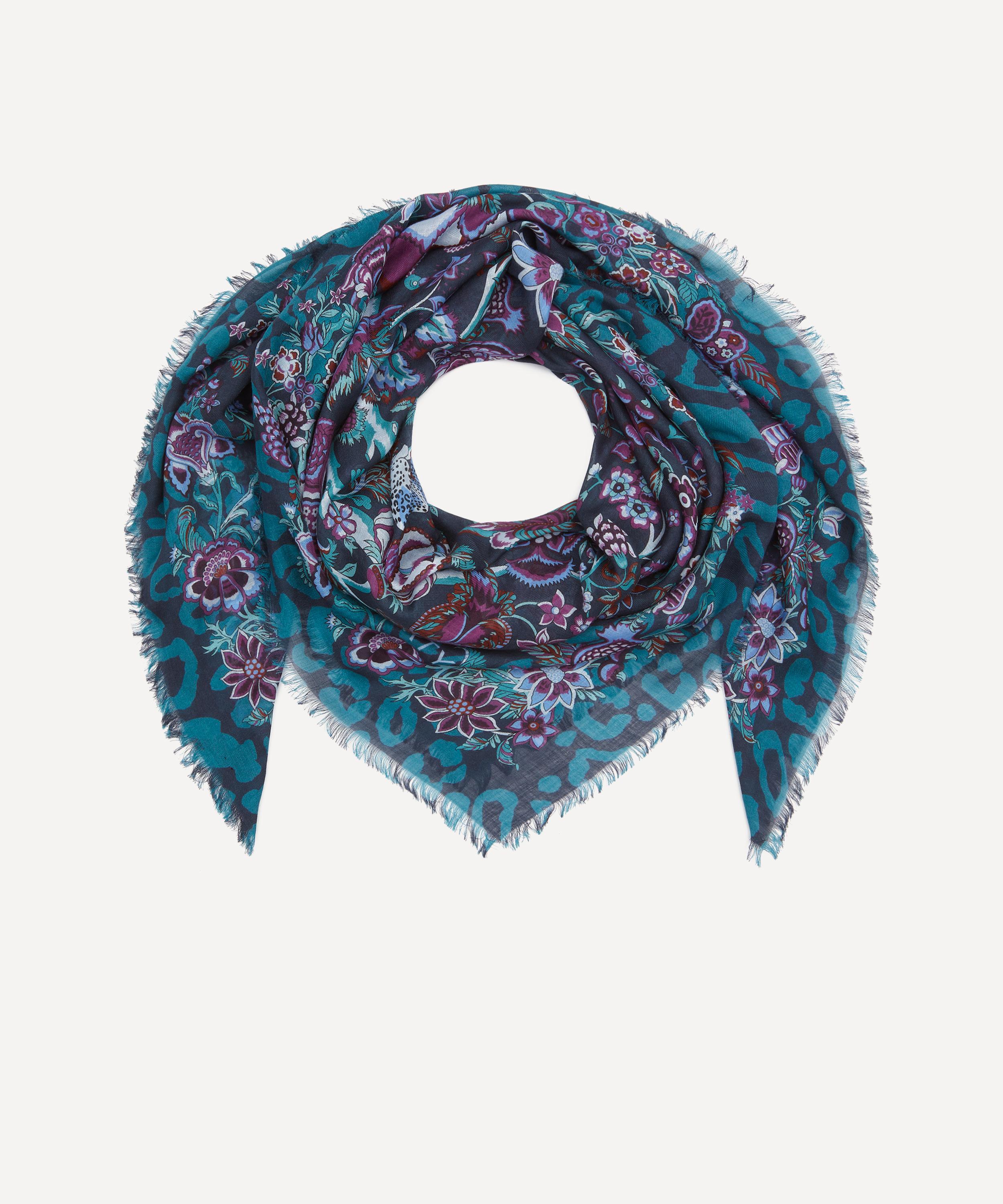 Liberty - Tree of Life Voyage Wool-Silk Scarf 140 image number 2