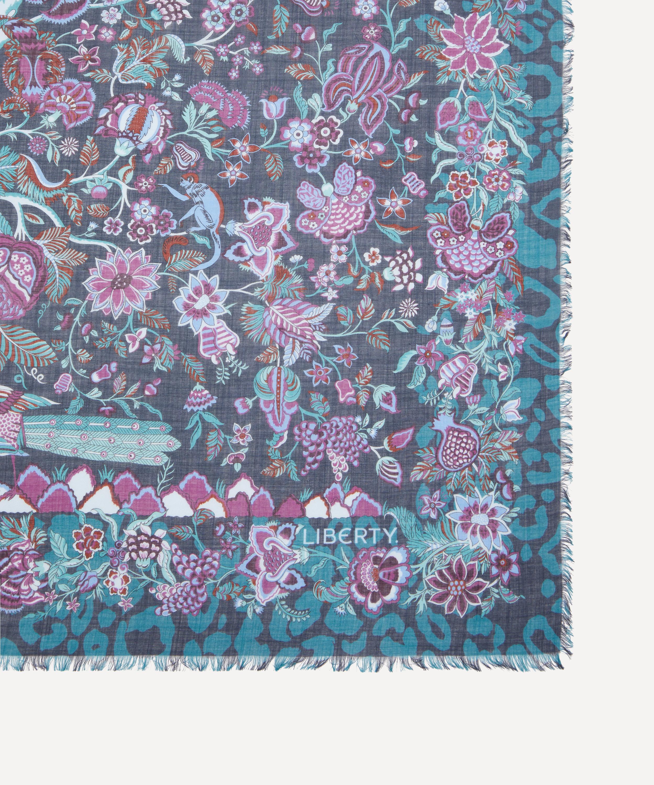 Liberty - Tree of Life Voyage Wool-Silk Scarf 140 image number 3