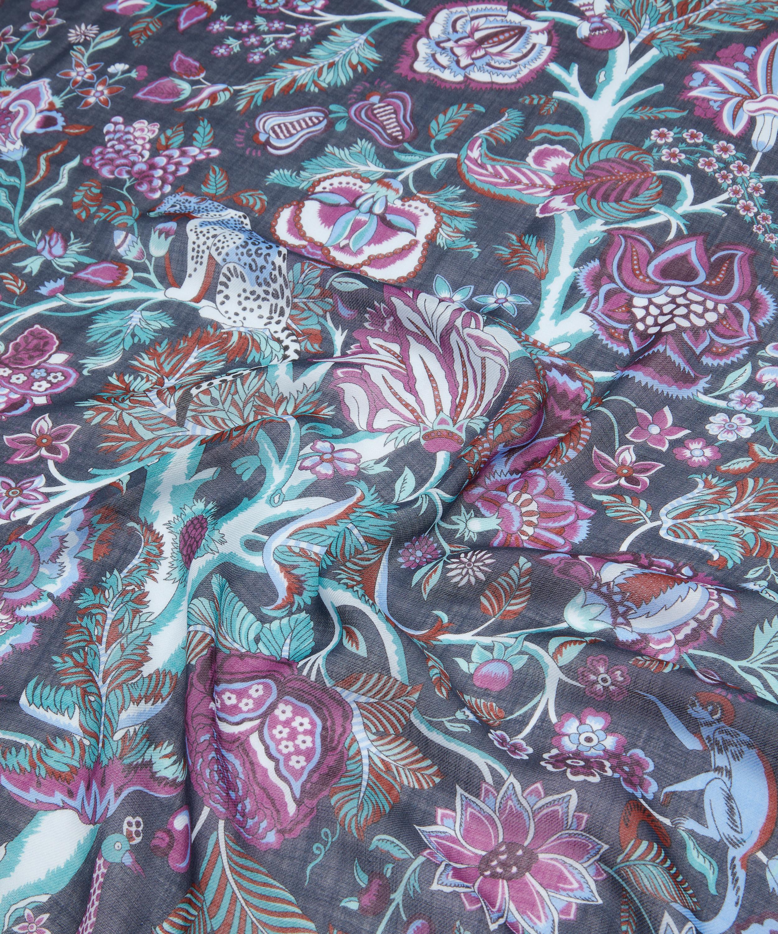 Liberty - Tree of Life Voyage Wool-Silk Scarf 140 image number 4