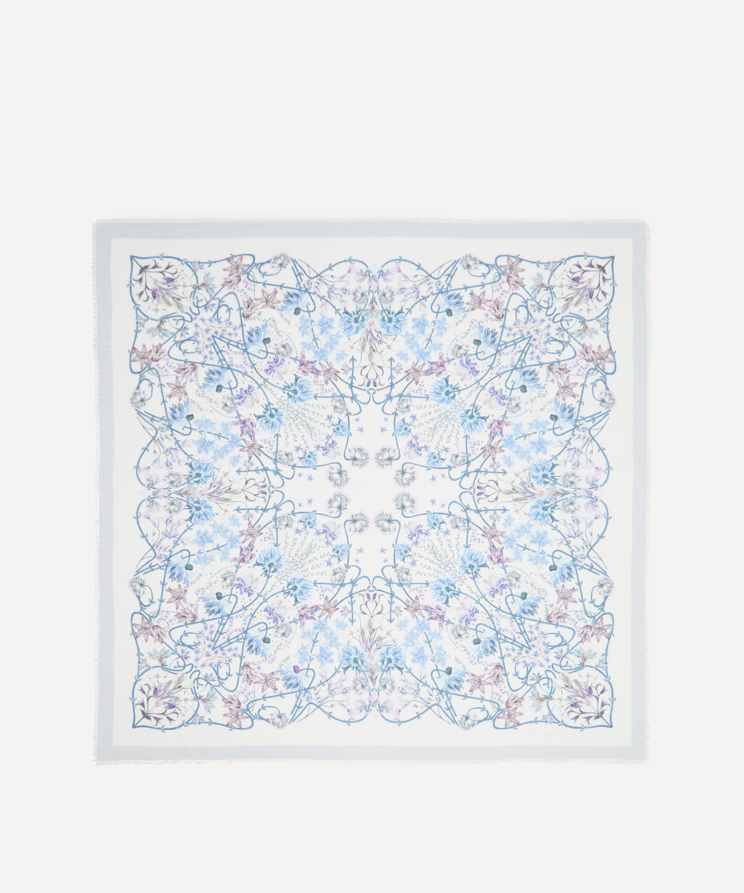 Liberty - Ianthe Garden Cashmere-Silk Scarf 140