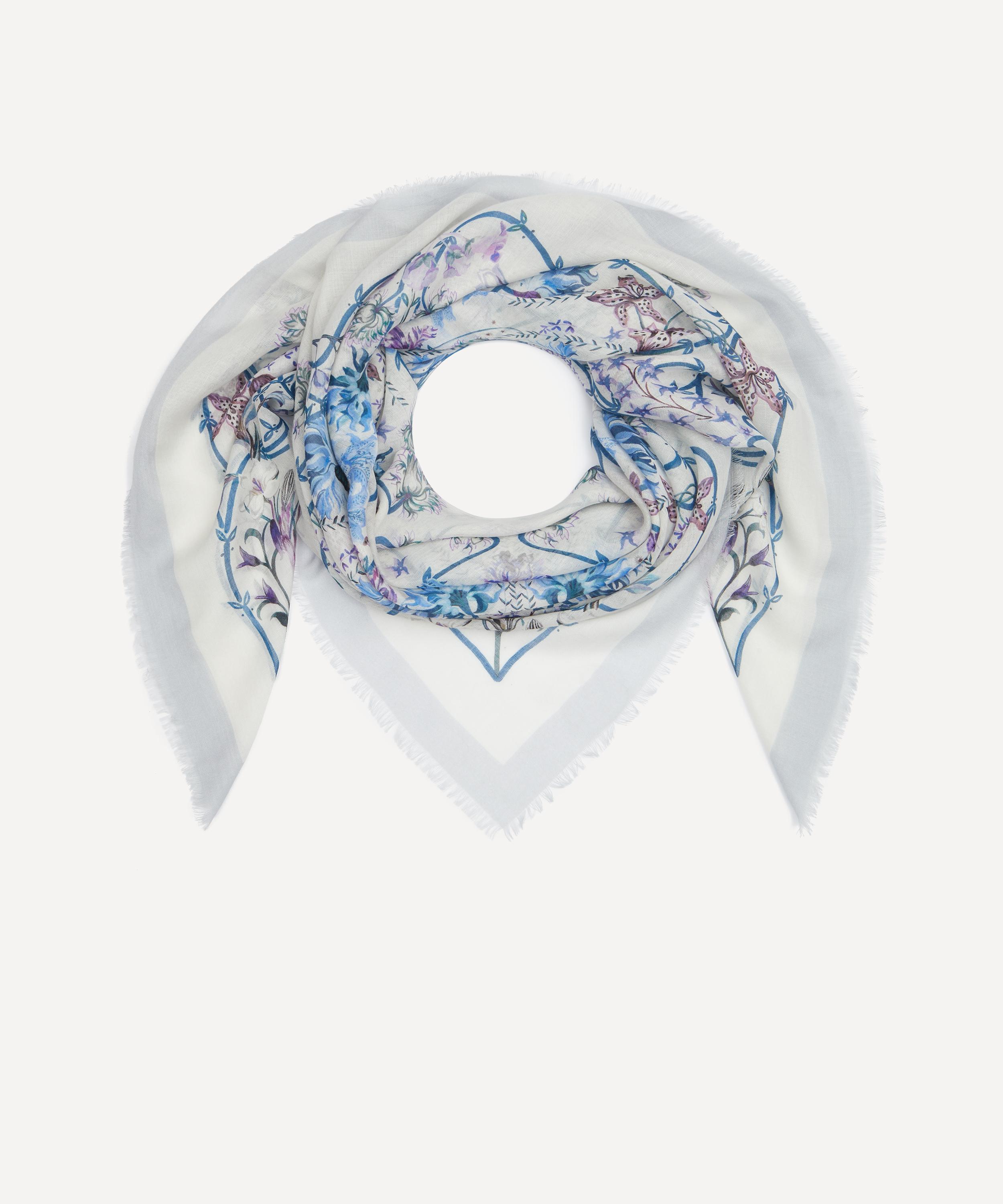 Liberty - Ianthe Garden Cashmere-Silk Scarf 140 image number 1