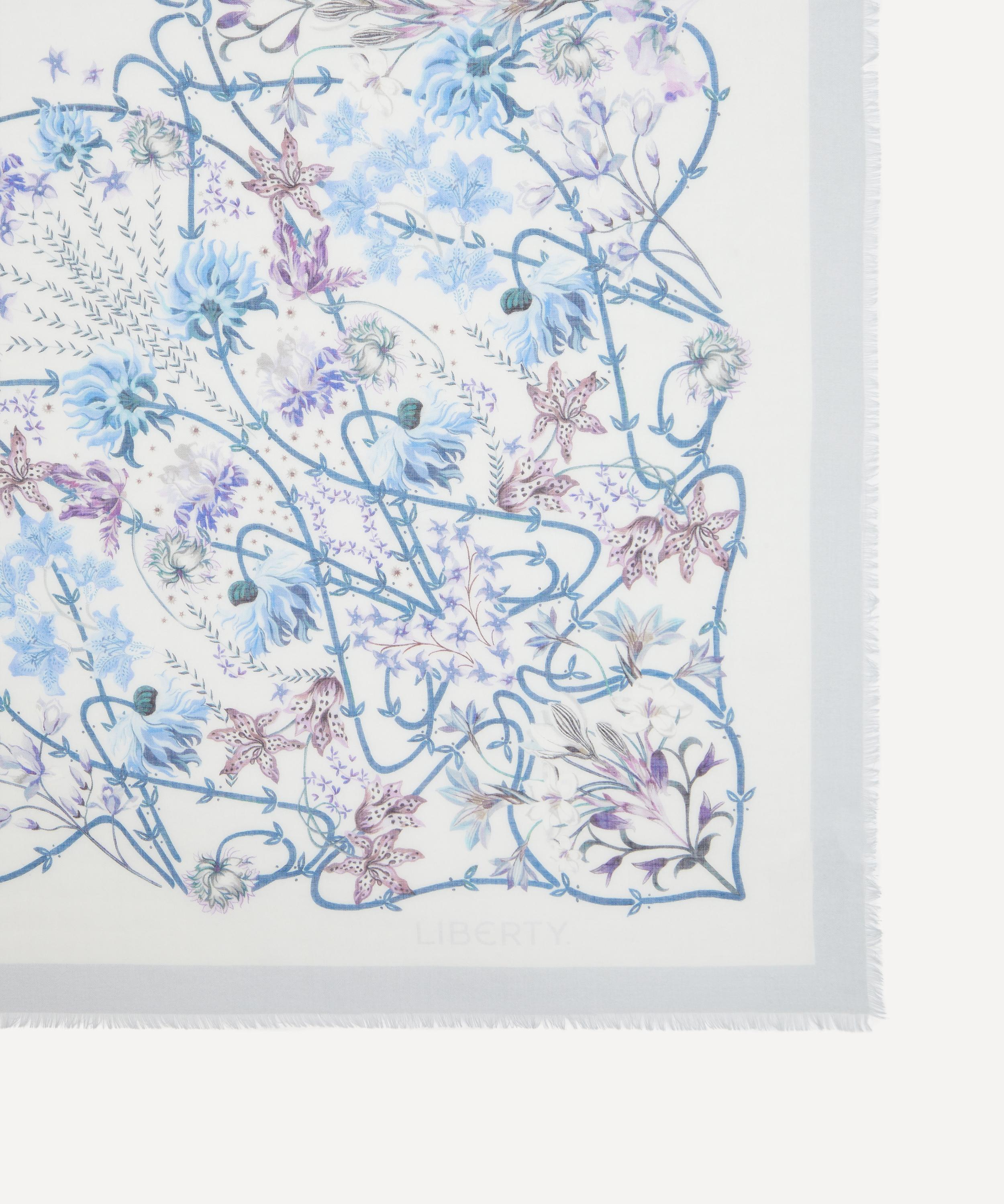 Liberty - Ianthe Garden Cashmere-Silk Scarf 140 image number 2