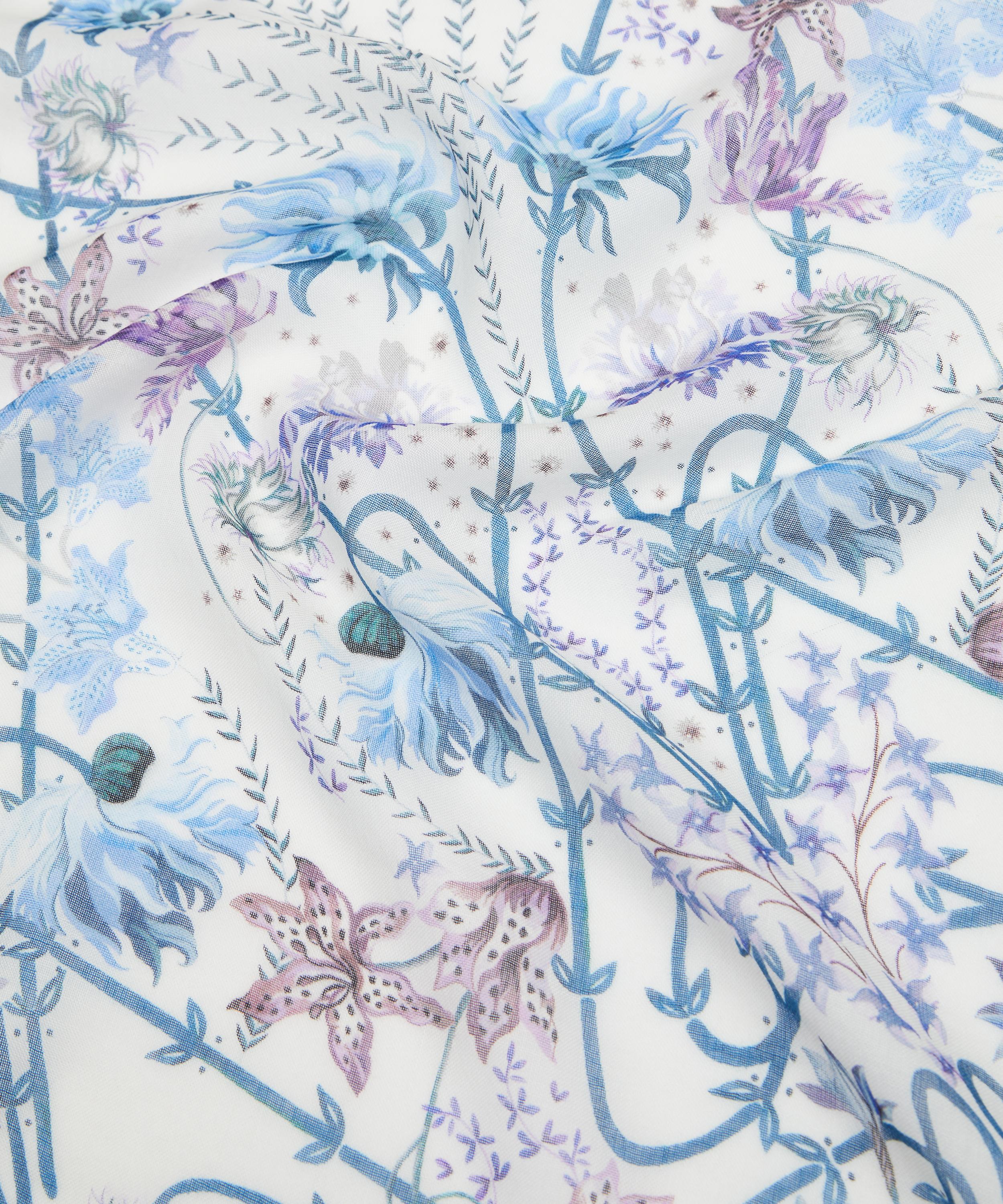 Liberty - Ianthe Garden Cashmere-Silk Scarf 140 image number 3
