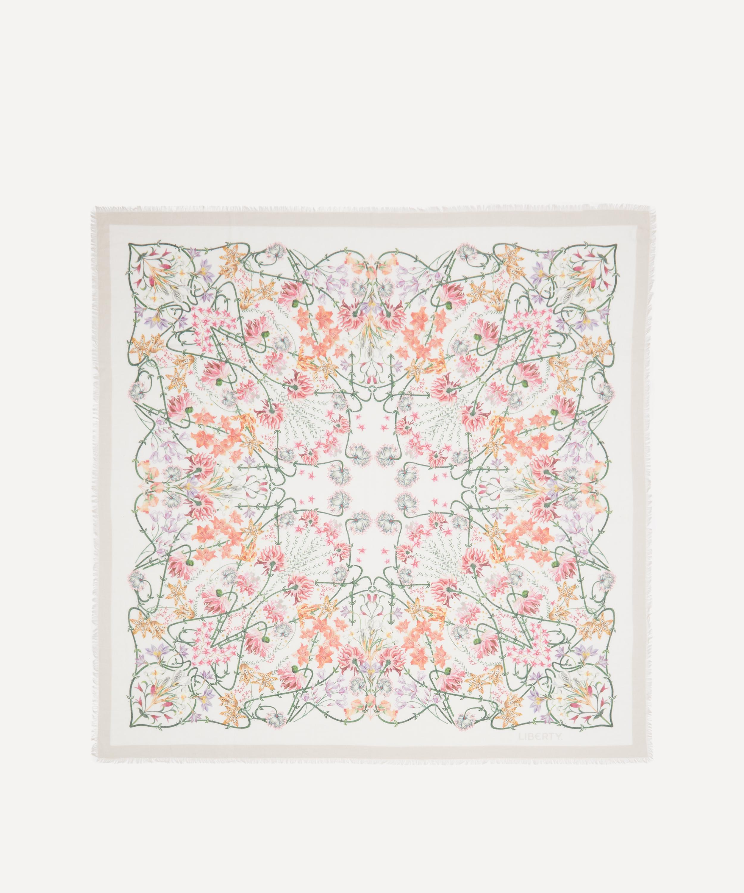 Liberty - Ianthe Garden Cashmere-Silk Scarf 140 image number 0