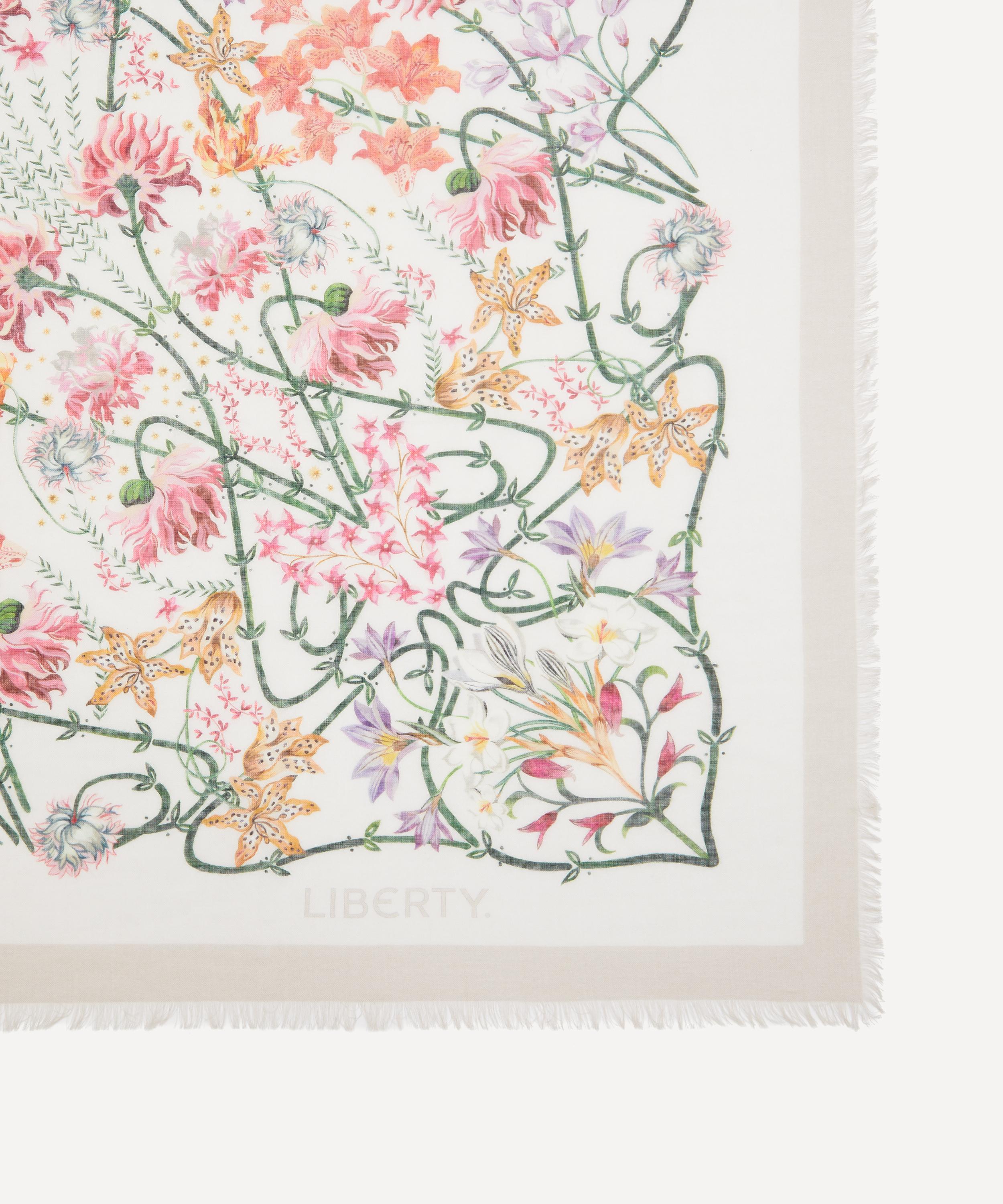 Liberty - Ianthe Garden Cashmere-Silk Scarf 140 image number 3