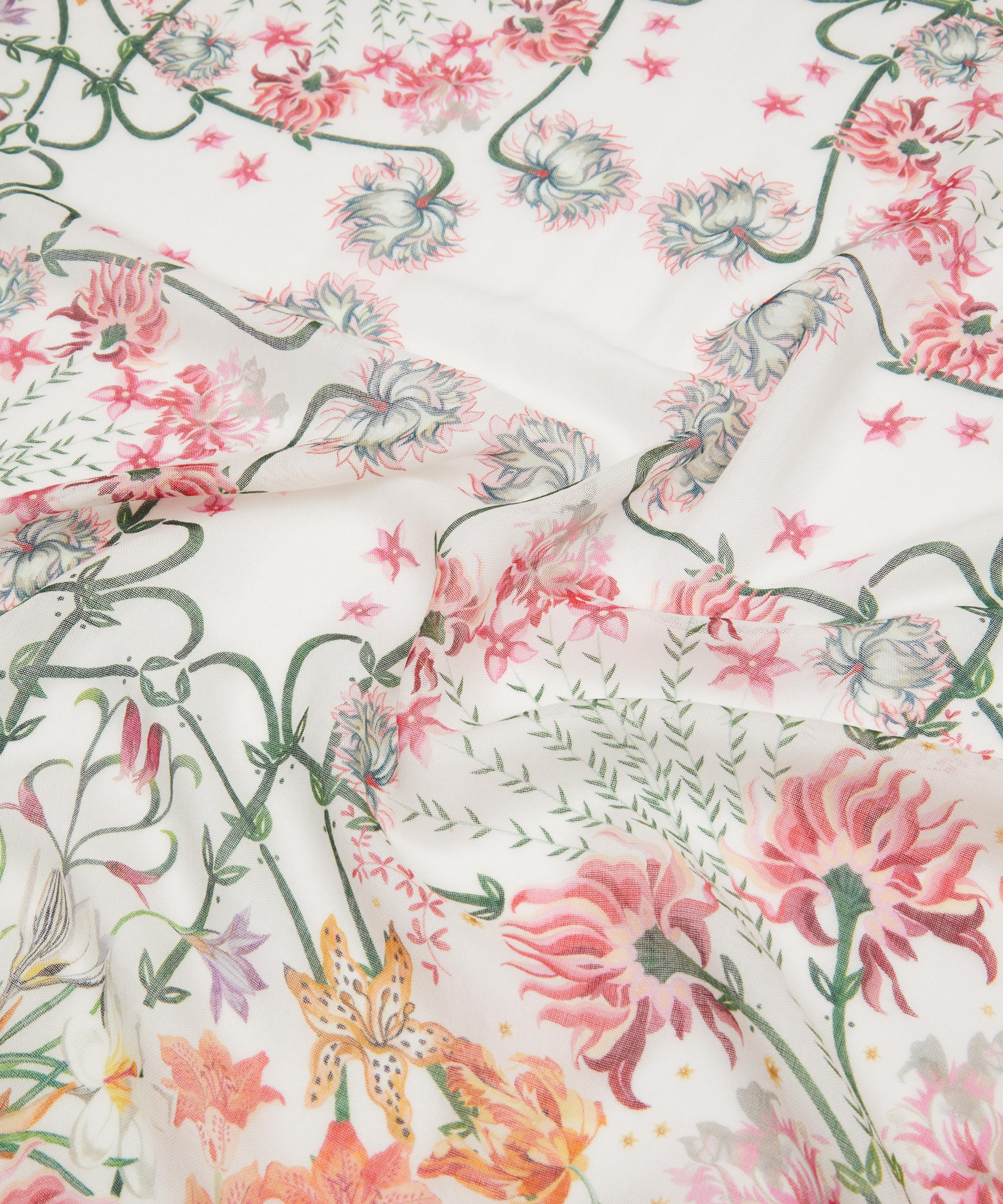 Liberty - Ianthe Garden Cashmere-Silk Scarf 140 image number 4