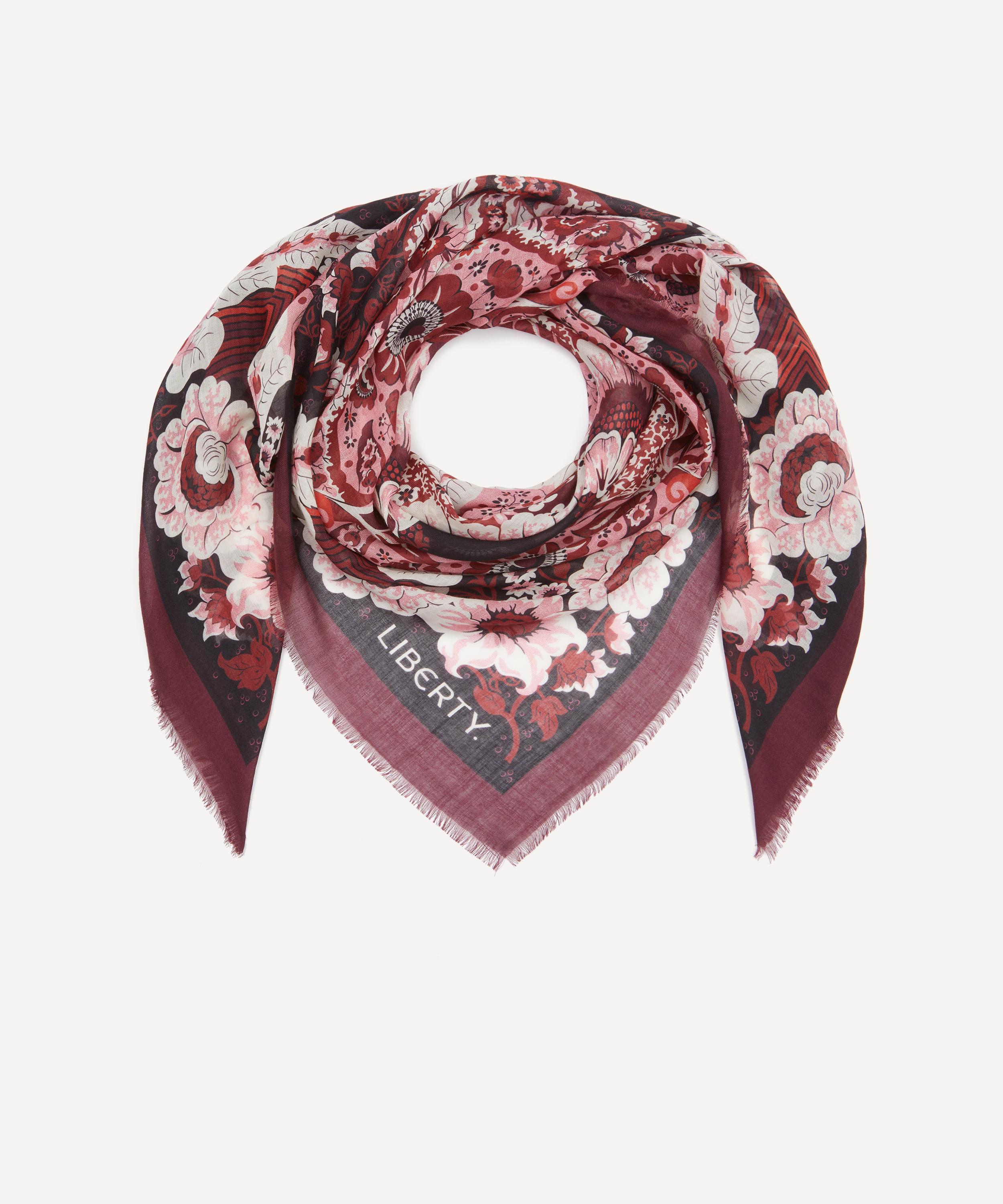 Liberty - Freyja Paisley Cashmere Scarf 140 image number 1