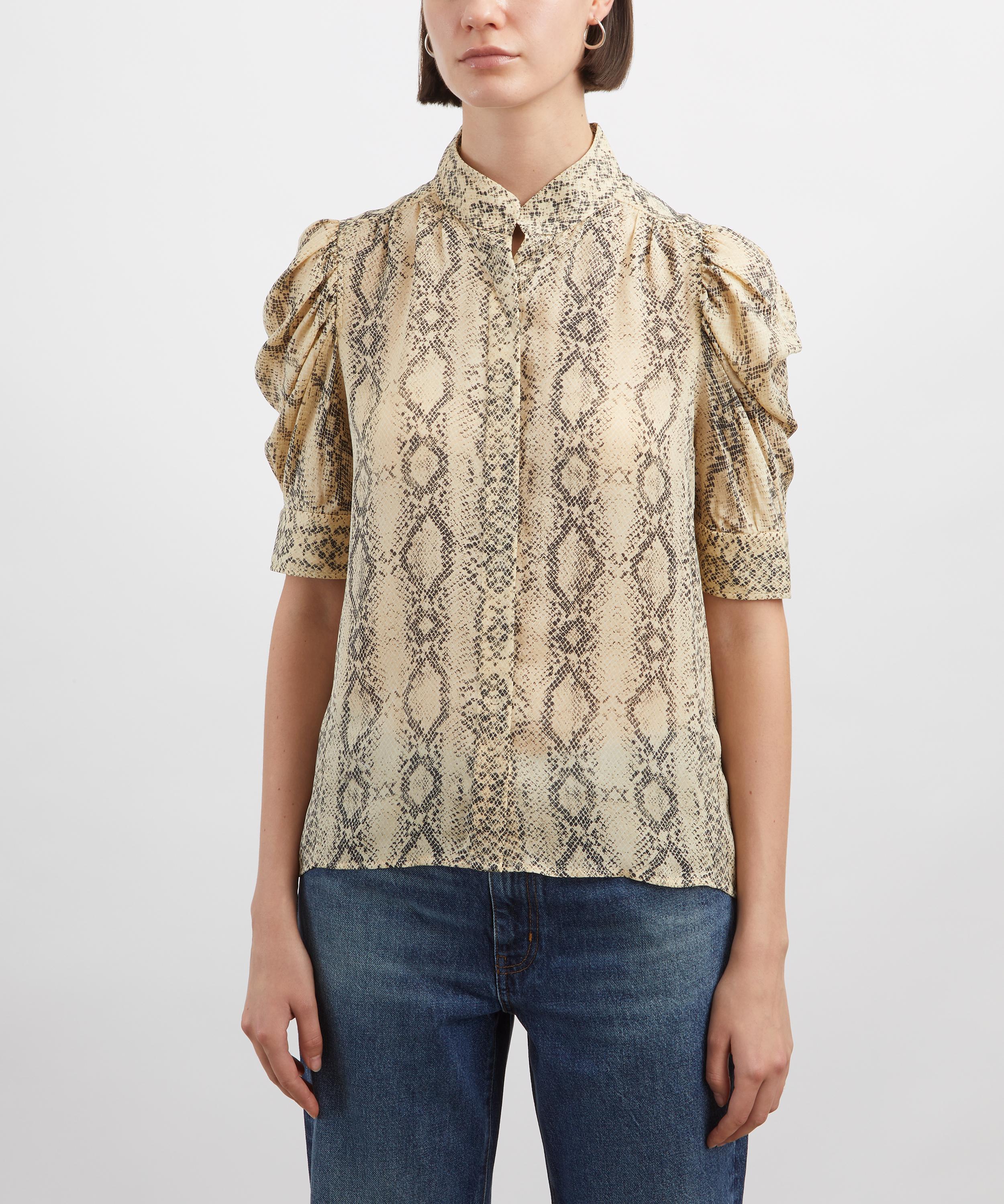 Frame - Silk Snake Gillian Blouse image number 2